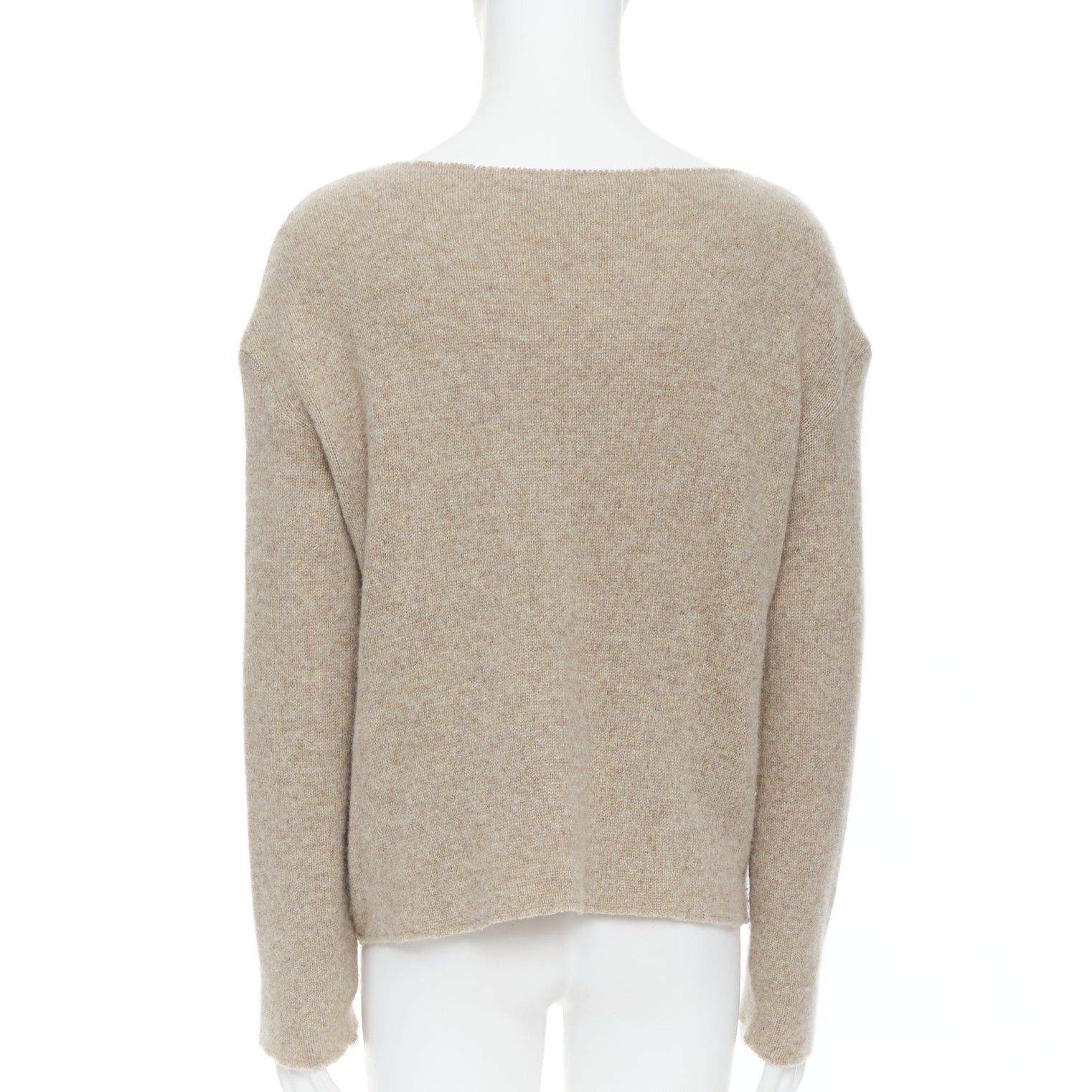 The Elder Statesman THE ELDER STATESMEN 100% cashmere oatmeal brown loose sweater S Size US S / EU 44-46 / 1 - 5 Thumbnail