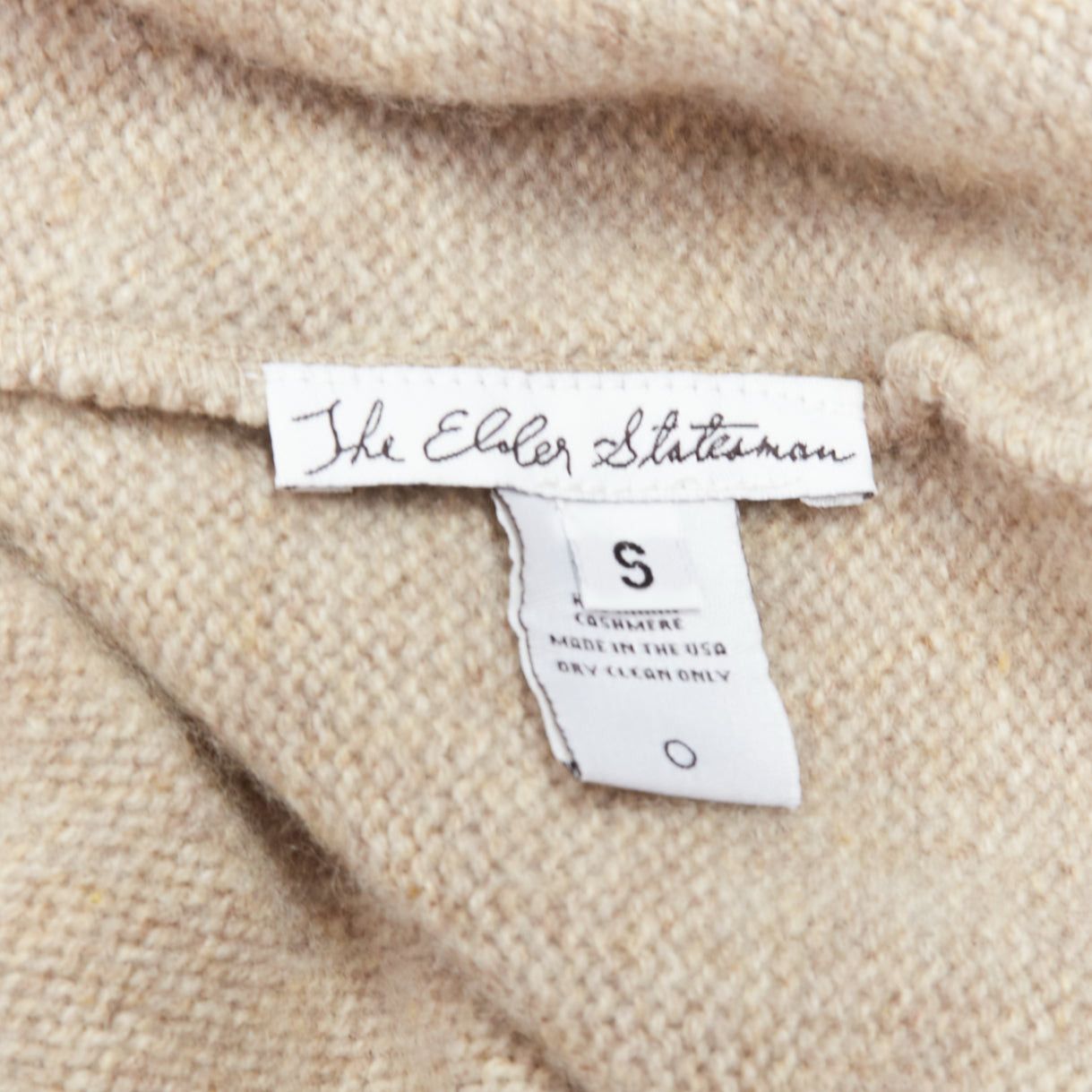 The Elder Statesman THE ELDER STATESMEN 100% cashmere oatmeal brown loose sweater S Size US S / EU 44-46 / 1 - 8 Thumbnail