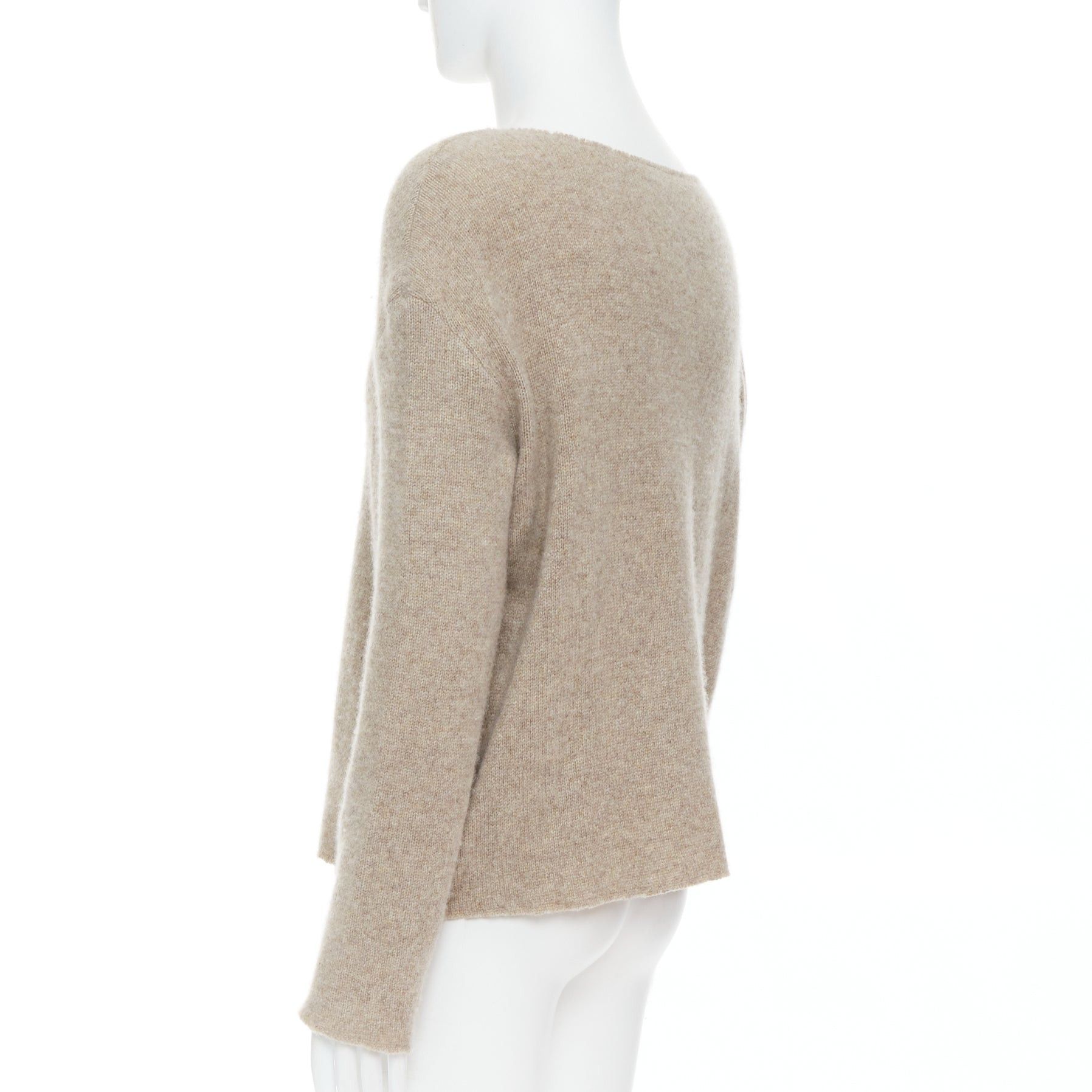 The Elder Statesman THE ELDER STATESMEN 100% cashmere oatmeal brown loose sweater S Size US S / EU 44-46 / 1 - 6 Thumbnail
