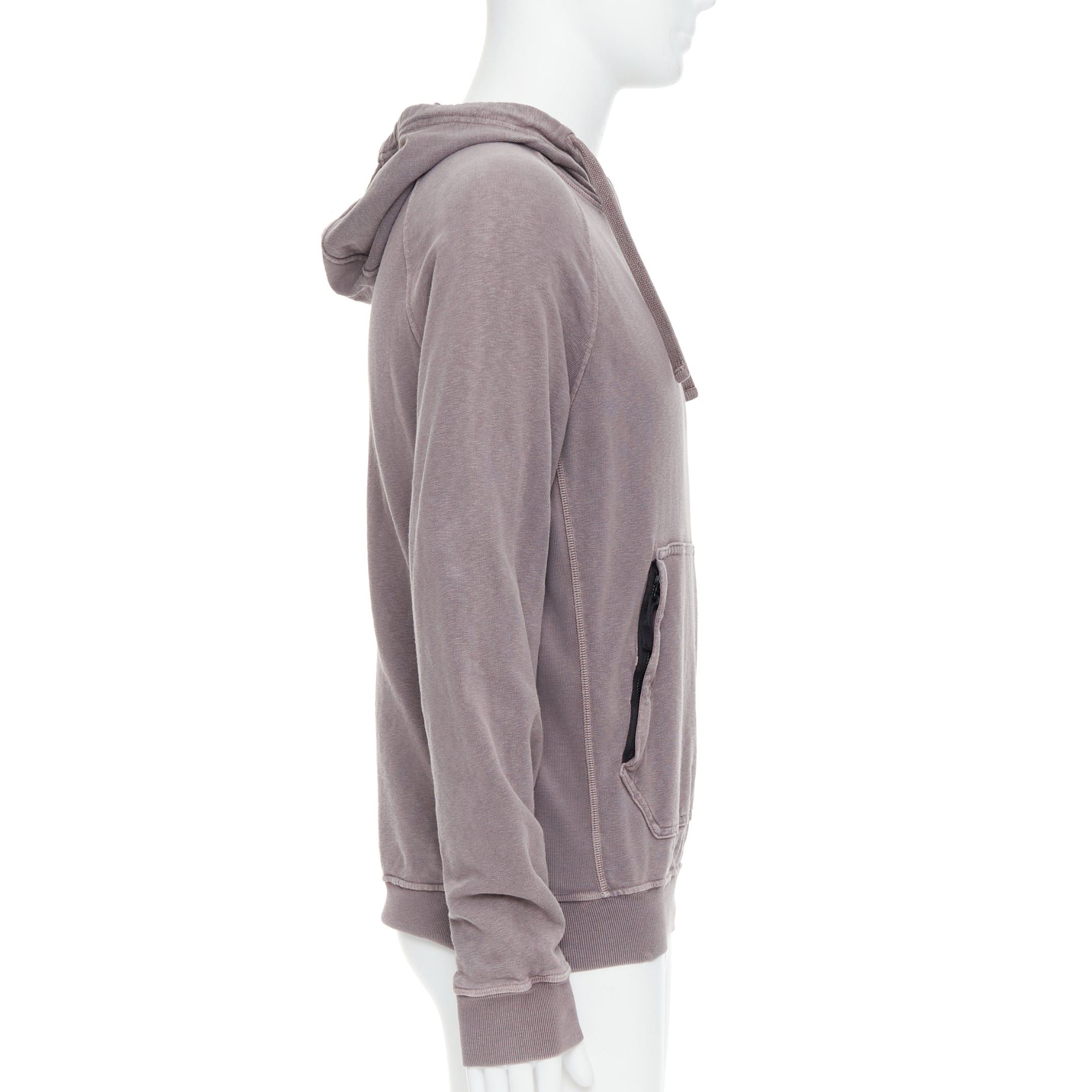 Stone Island STONE ISLAND purple dust treatment washed grey purple cotton hoodie M Size US M / EU 48-50 / 2 - 4 Thumbnail