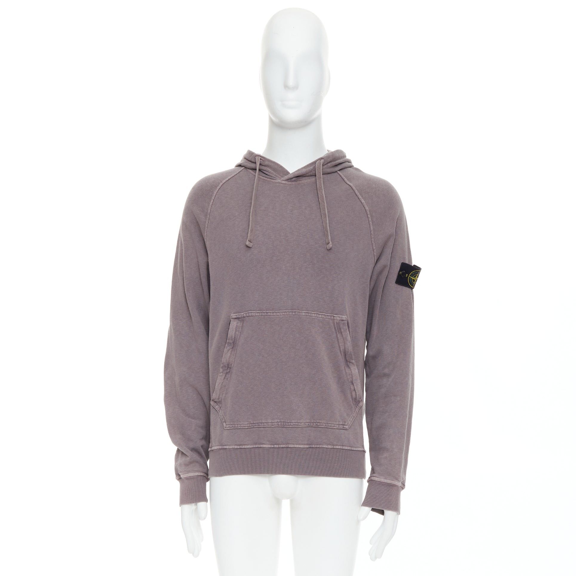 Stone Island STONE ISLAND purple dust treatment washed grey purple cotton hoodie M Size US M / EU 48-50 / 2 - 9 Thumbnail