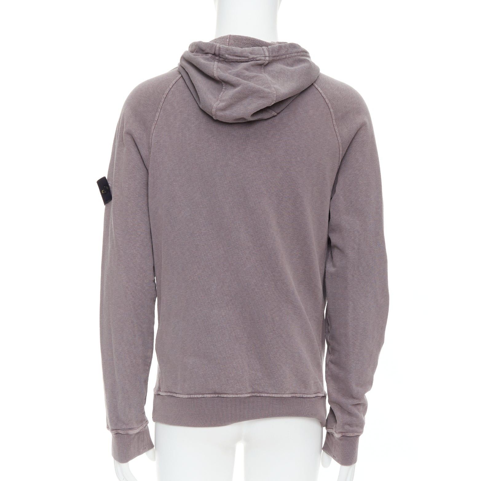 Stone Island STONE ISLAND purple dust treatment washed grey purple cotton hoodie M Size US M / EU 48-50 / 2 - 5 Thumbnail