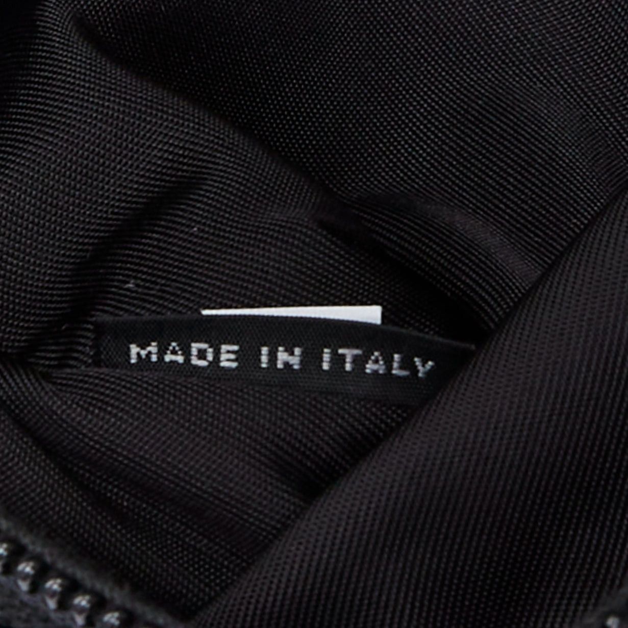 Prada PRADA black nylon silver logo triangle buckle belt bag Size ONE SIZE - 10 Thumbnail