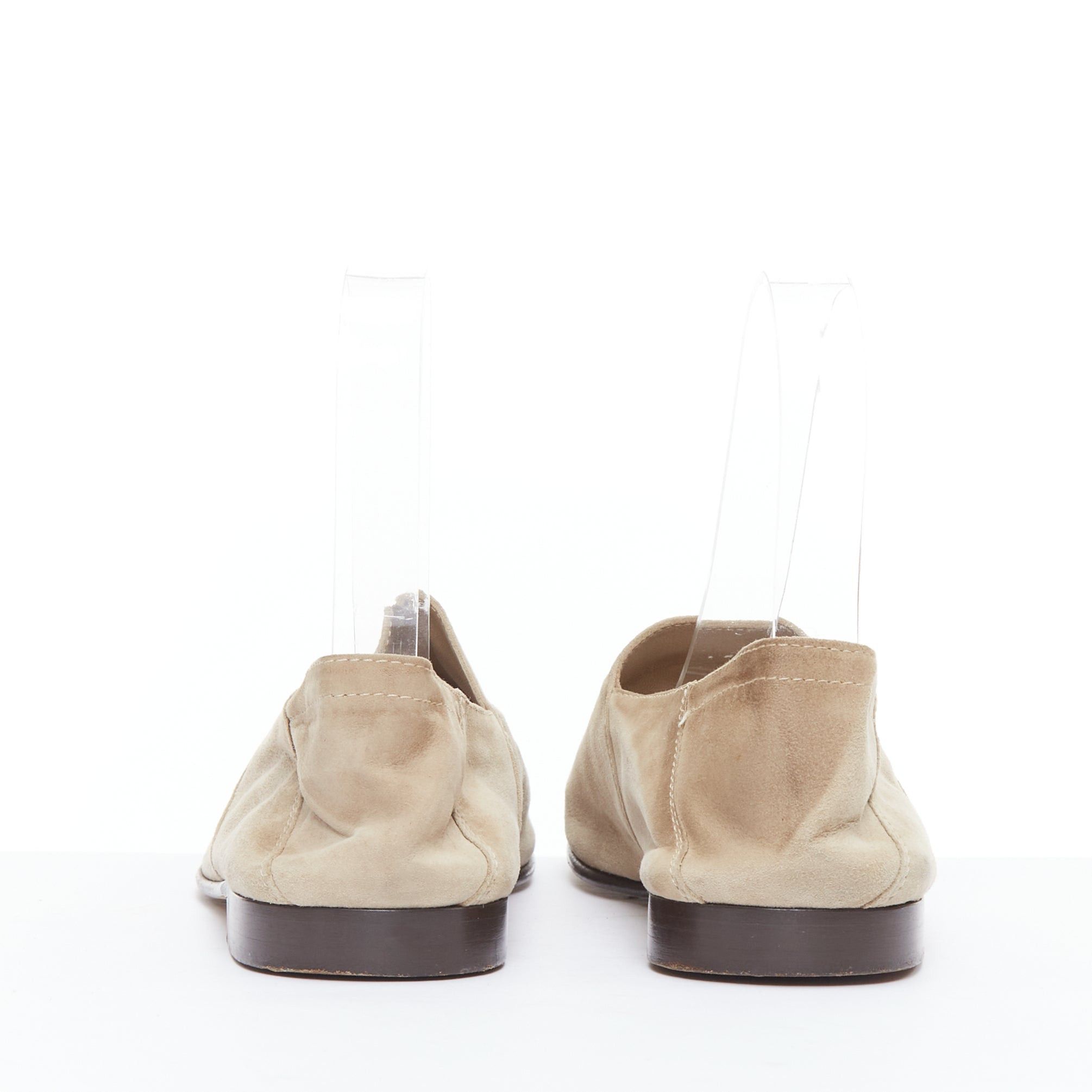 Other MR HARE khaki soft suede leather slip on shoes US8 EU42 Size US 8 / EU 41 - 5 Thumbnail