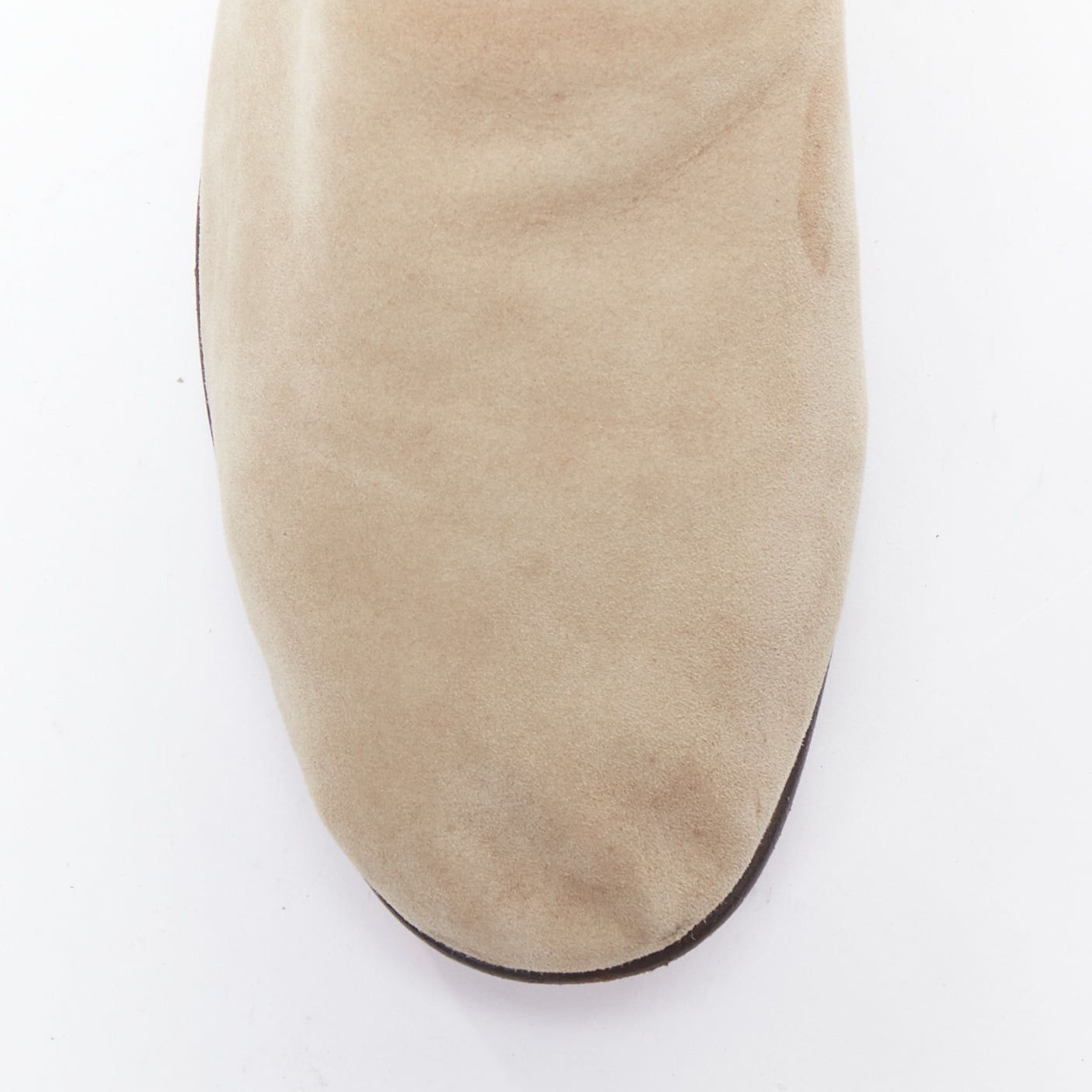 Other MR HARE khaki soft suede leather slip on shoes US8 EU42 Size US 8 / EU 41 - 6 Thumbnail