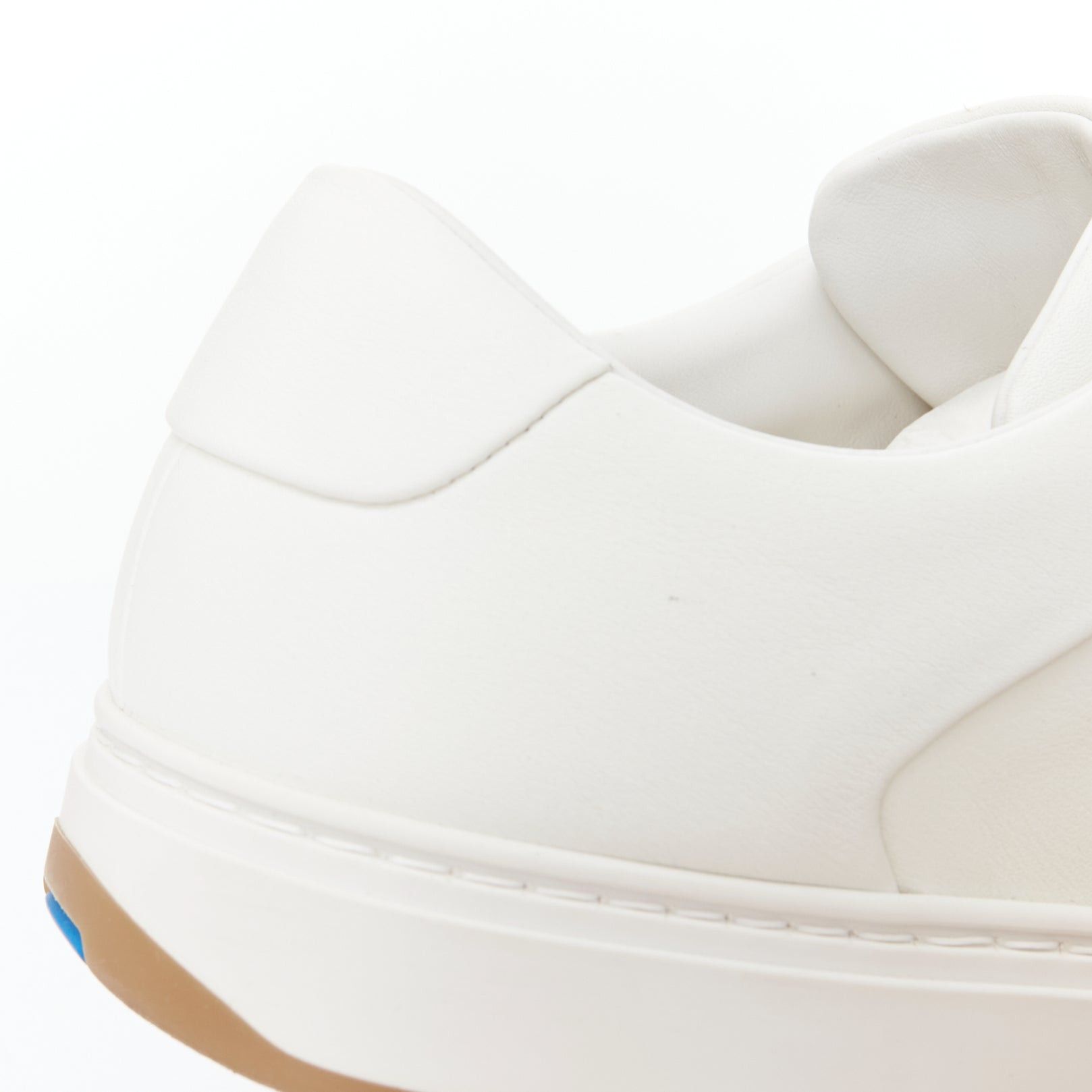 Bottega Veneta BOTTEGA VENETA white leather minimal lace up sneakers EU39 Size US 6 / EU 39 - 10 Thumbnail