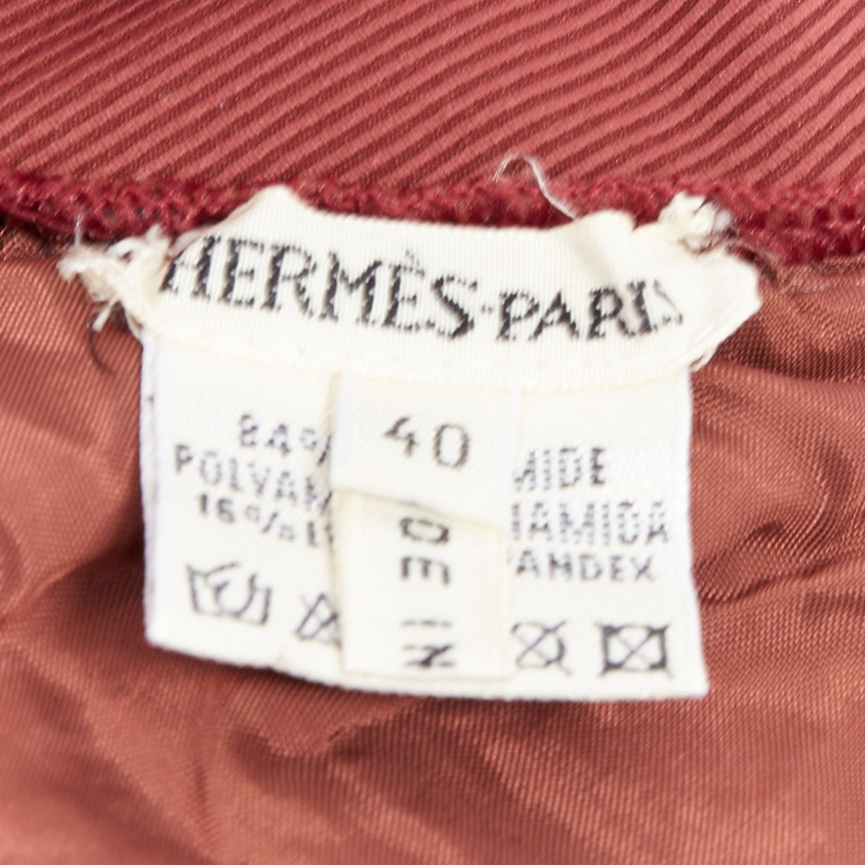 Hermes HERMES VINTAGE Martin Margiela burnt orange twill jersey one piece bodysuit FR40 L Size 30" / US 8 / IT 44 - 8 Thumbnail