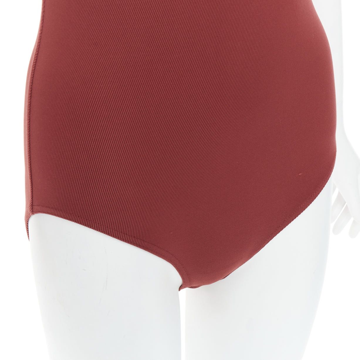 Hermes HERMES VINTAGE Martin Margiela burnt orange twill jersey one piece bodysuit FR40 L Size 30" / US 8 / IT 44 - 7 Thumbnail