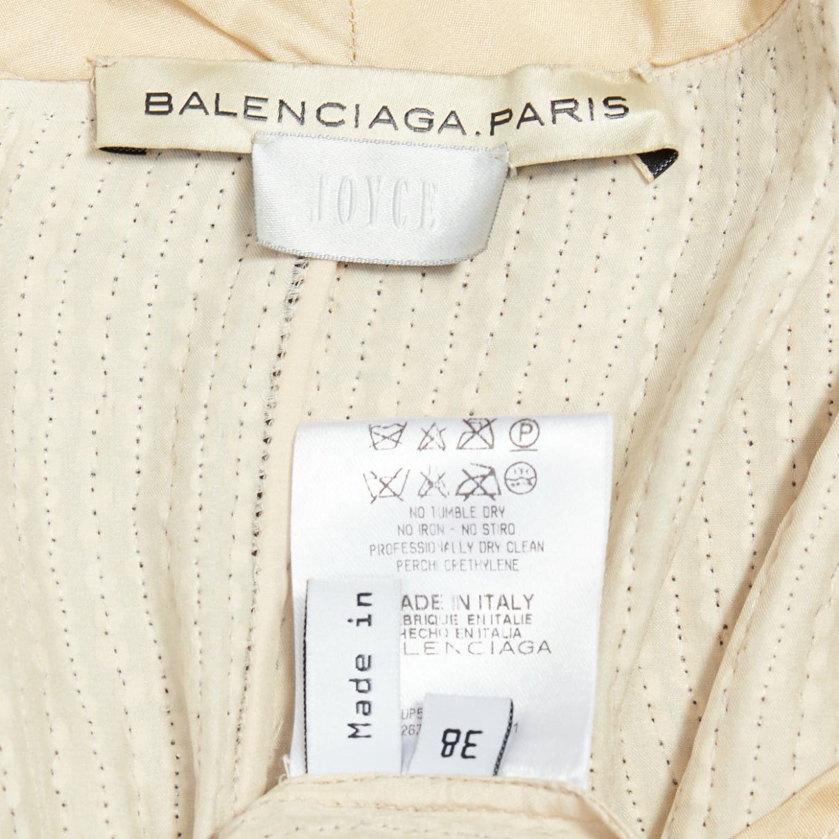 Balenciaga BALENCIAGA 2006 cream flat bead sequin embellished jacket FR38 M Size M / US 6-8 / IT 42-44 - 8 Thumbnail