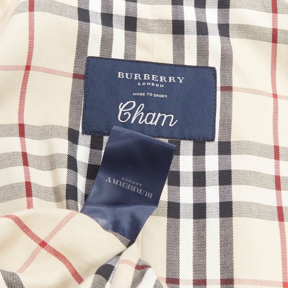 Burberry BURBERRY Vintage Made To Measure grey cotton trench coat UK12 L Size M / US 6-8 / IT 42-44 - 9 Thumbnail