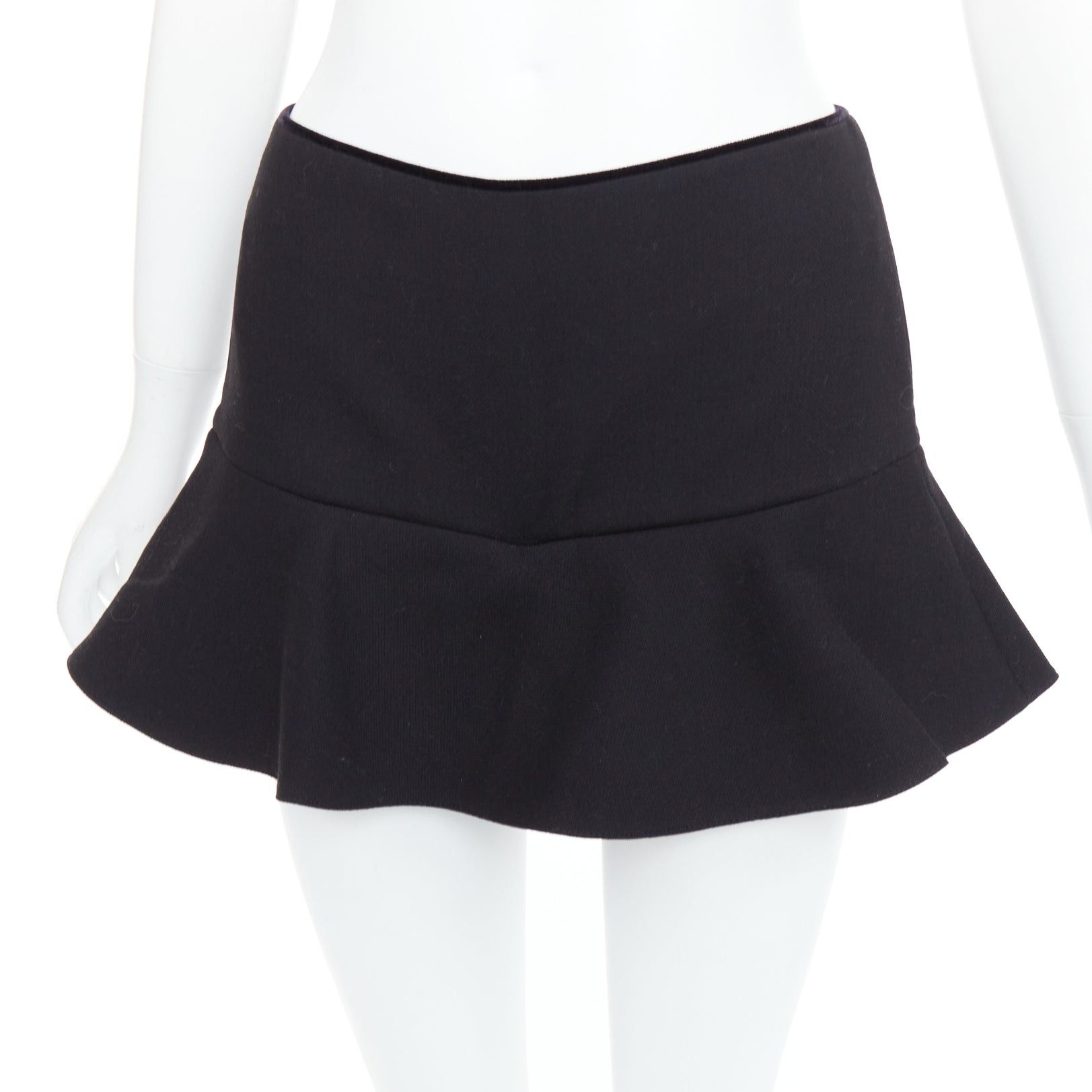 RED Valentino RED VALENTINO black ruffle hem skort shortsIT38 XS Size 26" / US 2 / IT 38 - 6 Thumbnail