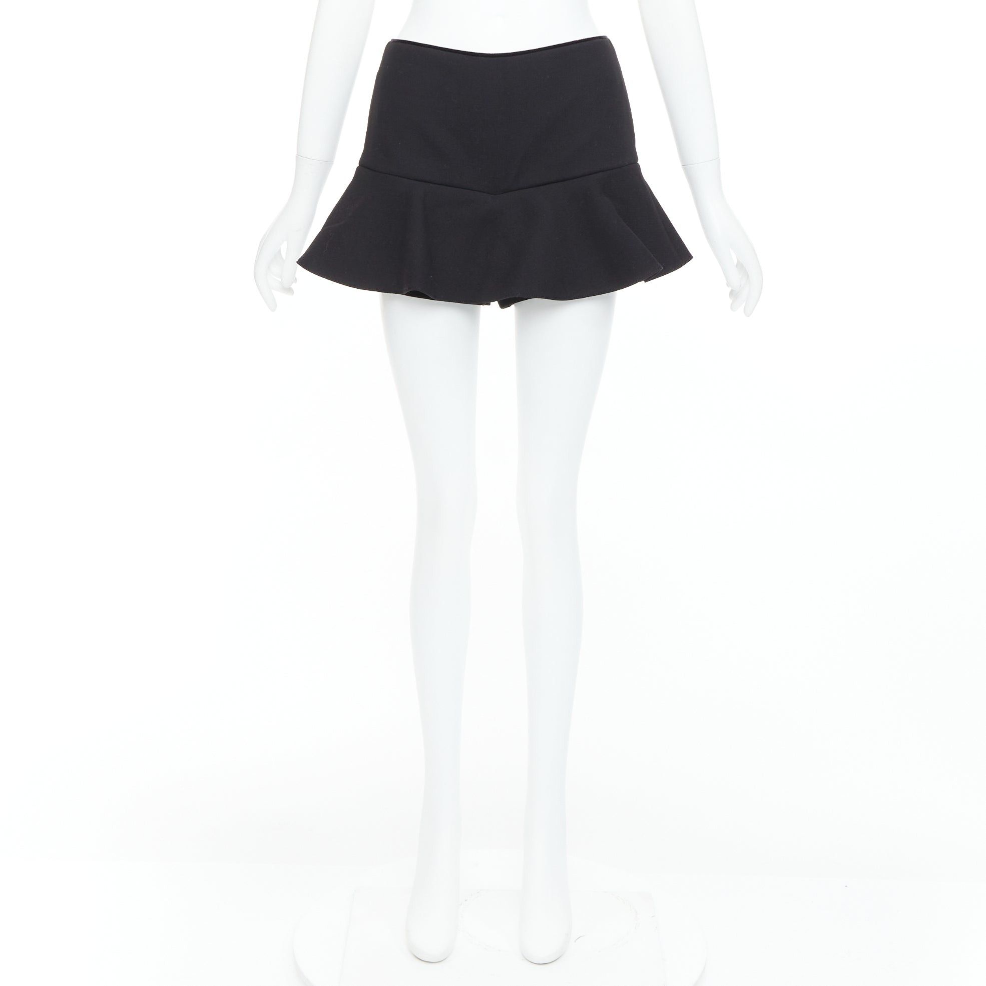 RED Valentino RED VALENTINO black ruffle hem skort shortsIT38 XS Size 26" / US 2 / IT 38 - 9 Thumbnail