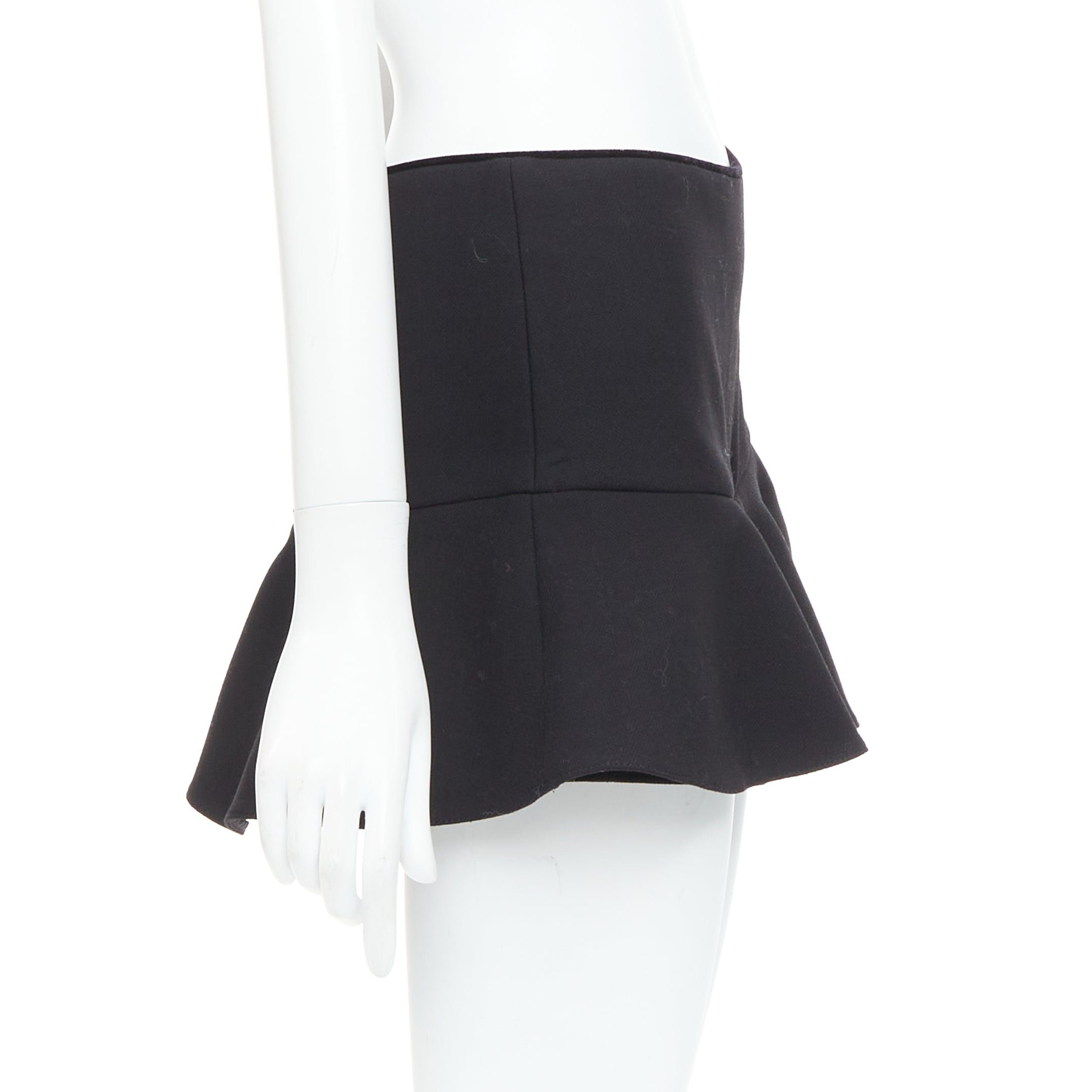 RED Valentino RED VALENTINO black ruffle hem skort shortsIT38 XS Size 26" / US 2 / IT 38 - 3 Thumbnail
