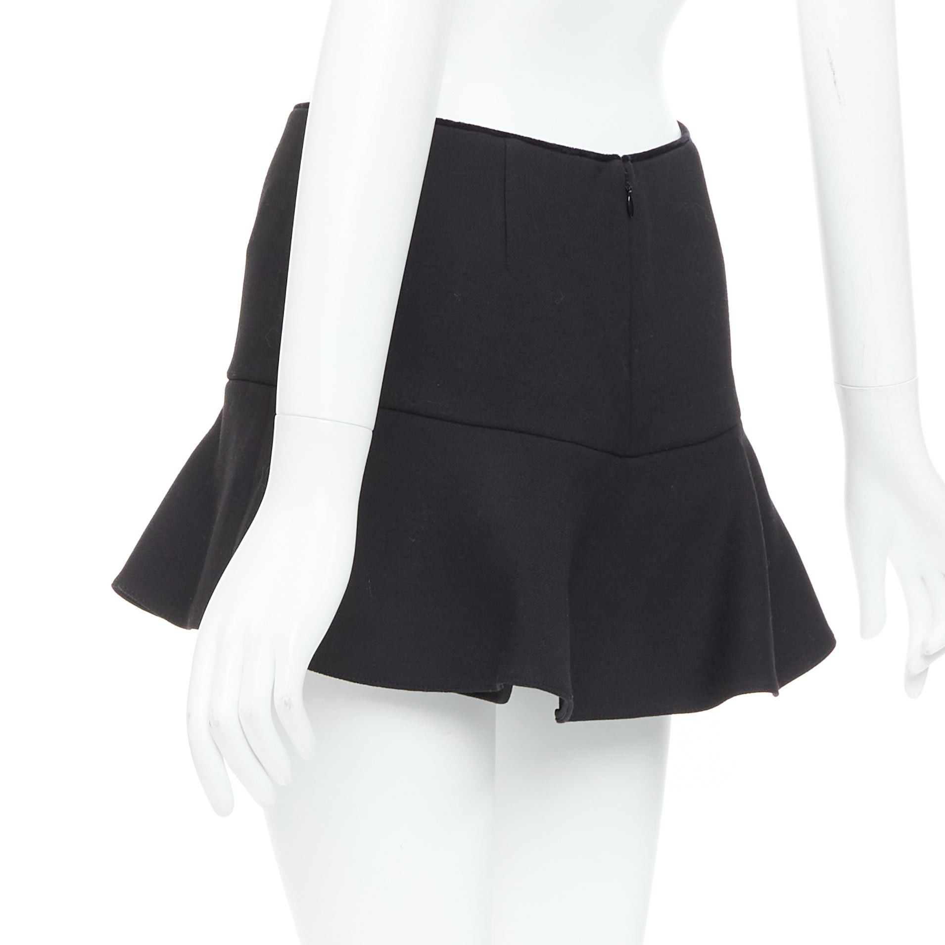 RED Valentino RED VALENTINO black ruffle hem skort shortsIT38 XS Size 26" / US 2 / IT 38 - 5 Thumbnail