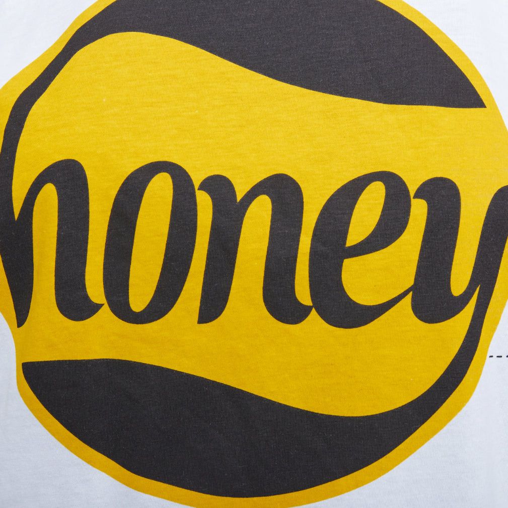 Ganni GANNI yellow Honey logo white cotton bee embroidered tshirt XS Size S / US 4 / IT 40 - 7 Thumbnail