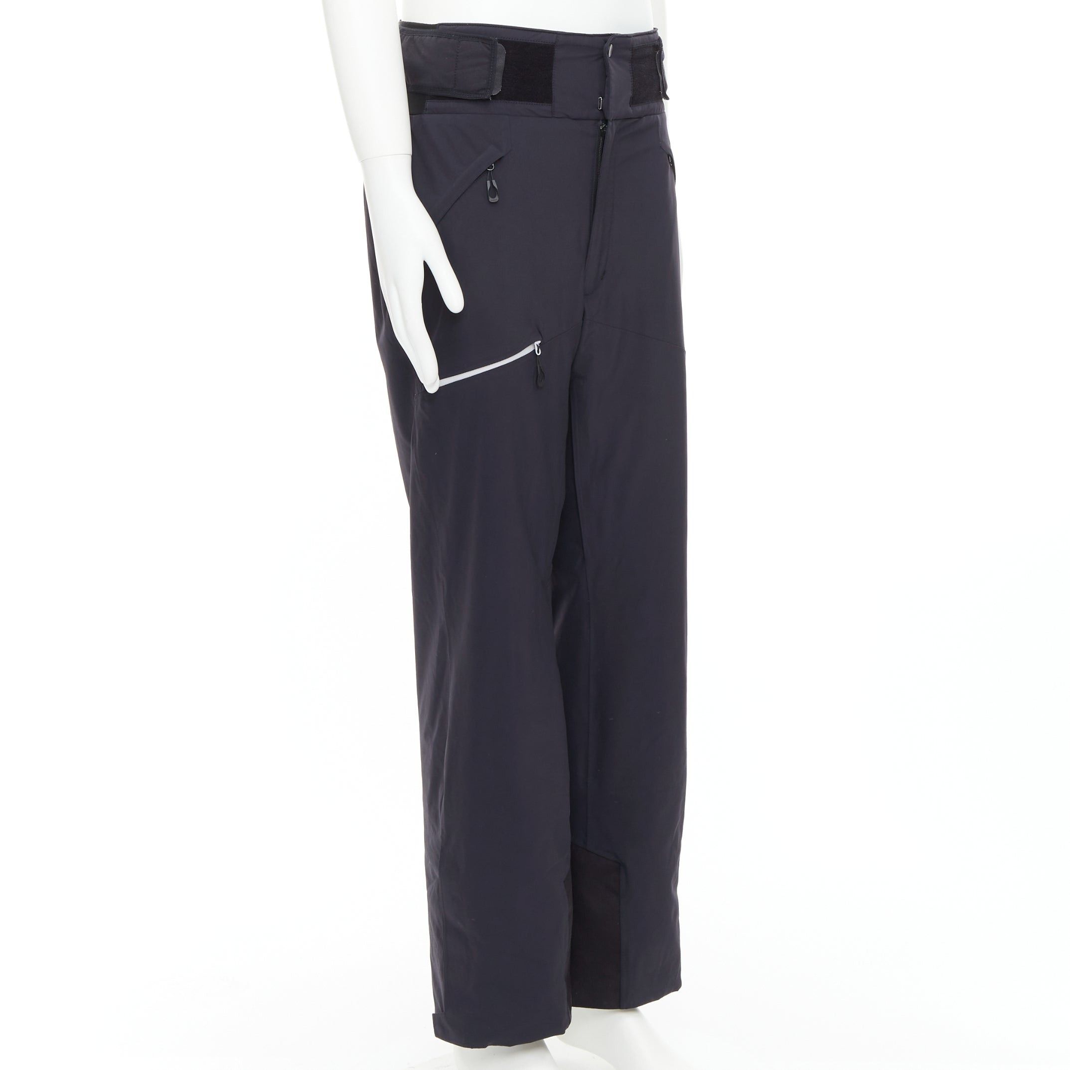 Goldwin GOLDWIN Luster Pants G31705P black nylon padded wide ski pants L Size US 32 / EU 48 - 3 Thumbnail