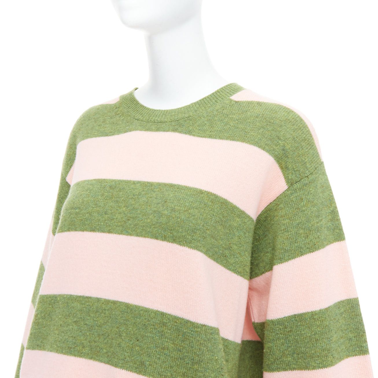 Marc Jacobs MARC JACOBS Grunge Sweater pink green distressed wool oversized sweater M Size M / US 6-8 / IT 42-44 - 7 Thumbnail