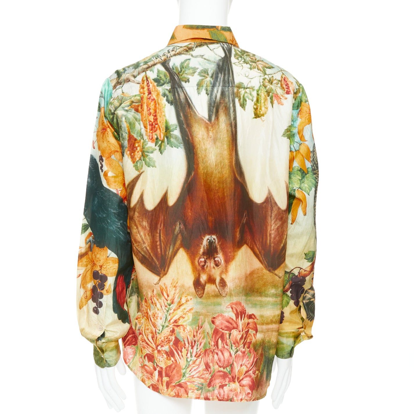 Other rare SABYASACHI 100% silk parrot bat mixed animal floral print shirt EU42 XL Size US XL / EU 56 / 4 - 2 Thumbnail