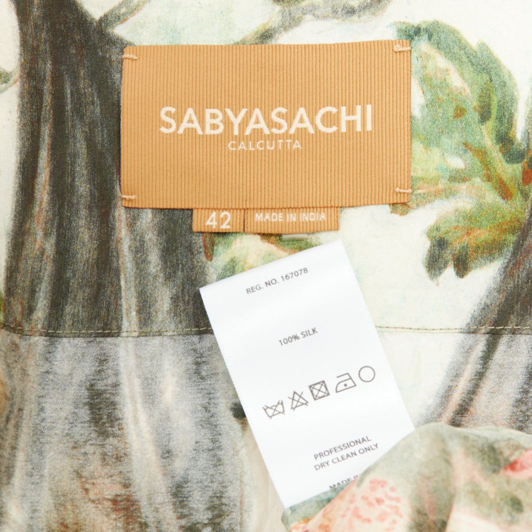 Other rare SABYASACHI 100% silk parrot bat mixed animal floral print shirt EU42 XL Size US XL / EU 56 / 4 - 8 Thumbnail