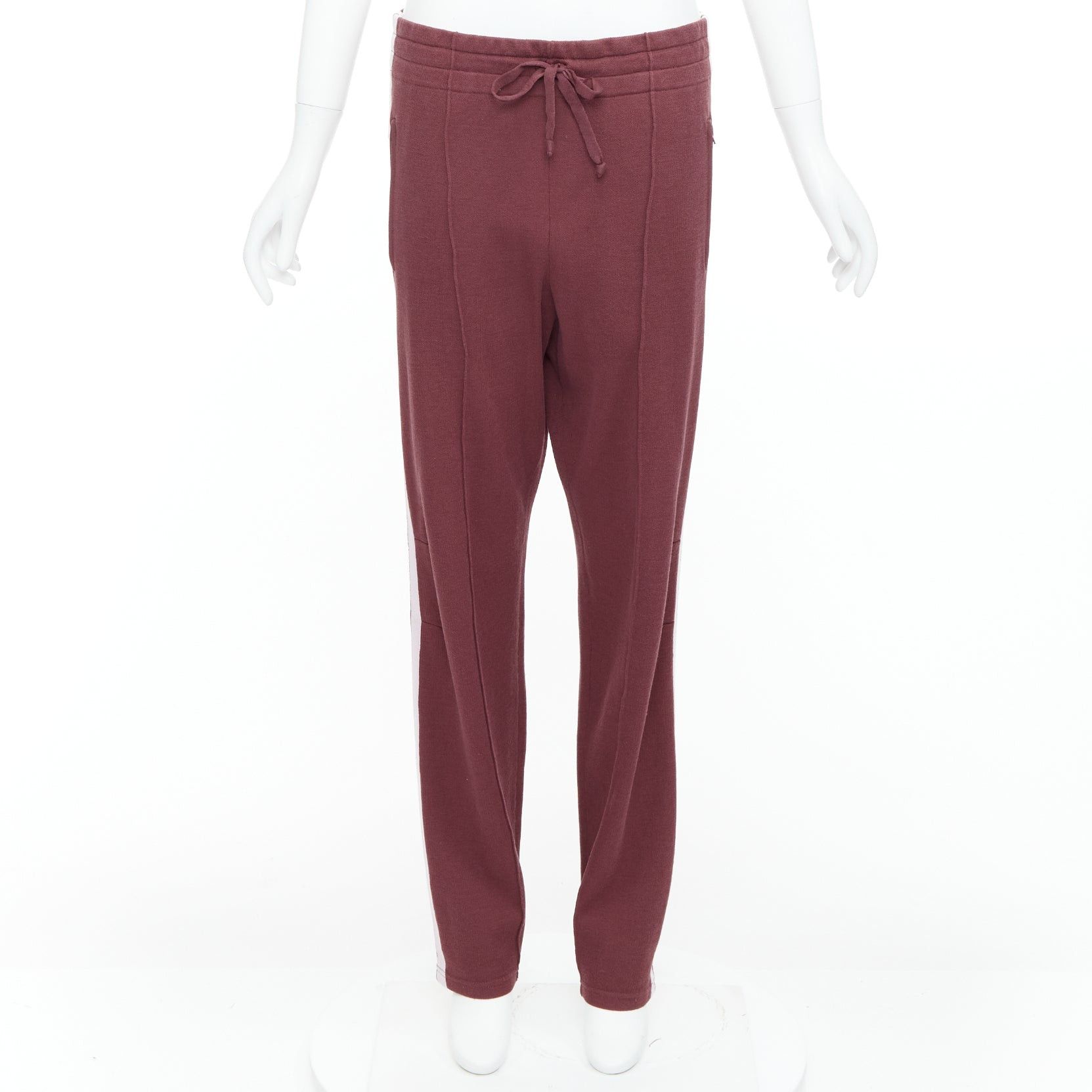 Isabel Marant ISABEL MARANT Etoile burgundy pink trim jogger track pants FR38 M Size 28" / US 6 / IT 42 - 3 Thumbnail