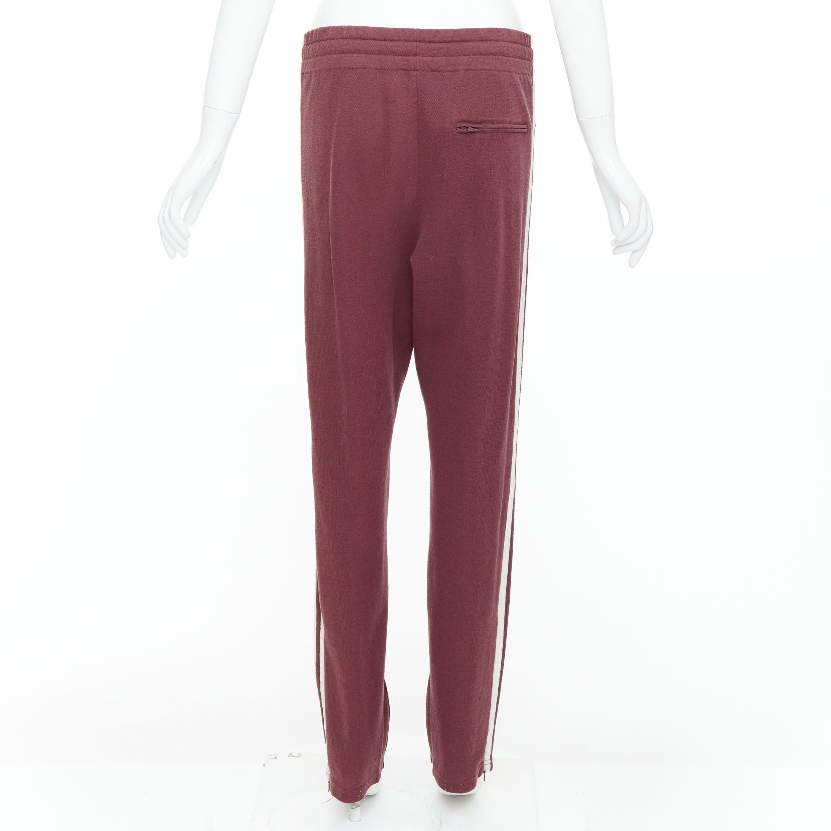 Isabel Marant ISABEL MARANT Etoile burgundy pink trim jogger track pants FR38 M Size 28" / US 6 / IT 42 - 5 Thumbnail