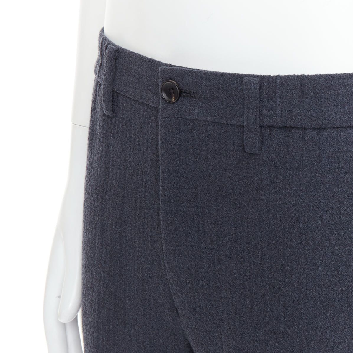 Issey Miyake ISSEY MIYAKE MEN grey 100% wool textured cropped pants JP1 S Size US 28 / EU 44 - 7 Thumbnail