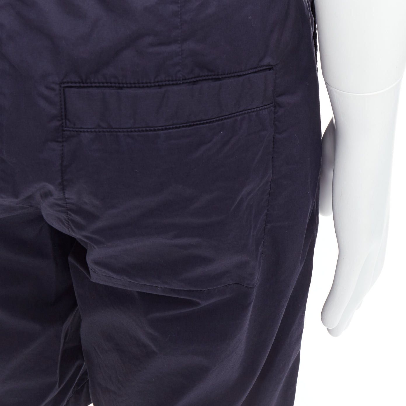 Bottega Veneta BOTTEGA VENETA navy washed cotton pocketed casual shorts IT46 S Size US 28 / EU 44 - 2 Thumbnail
