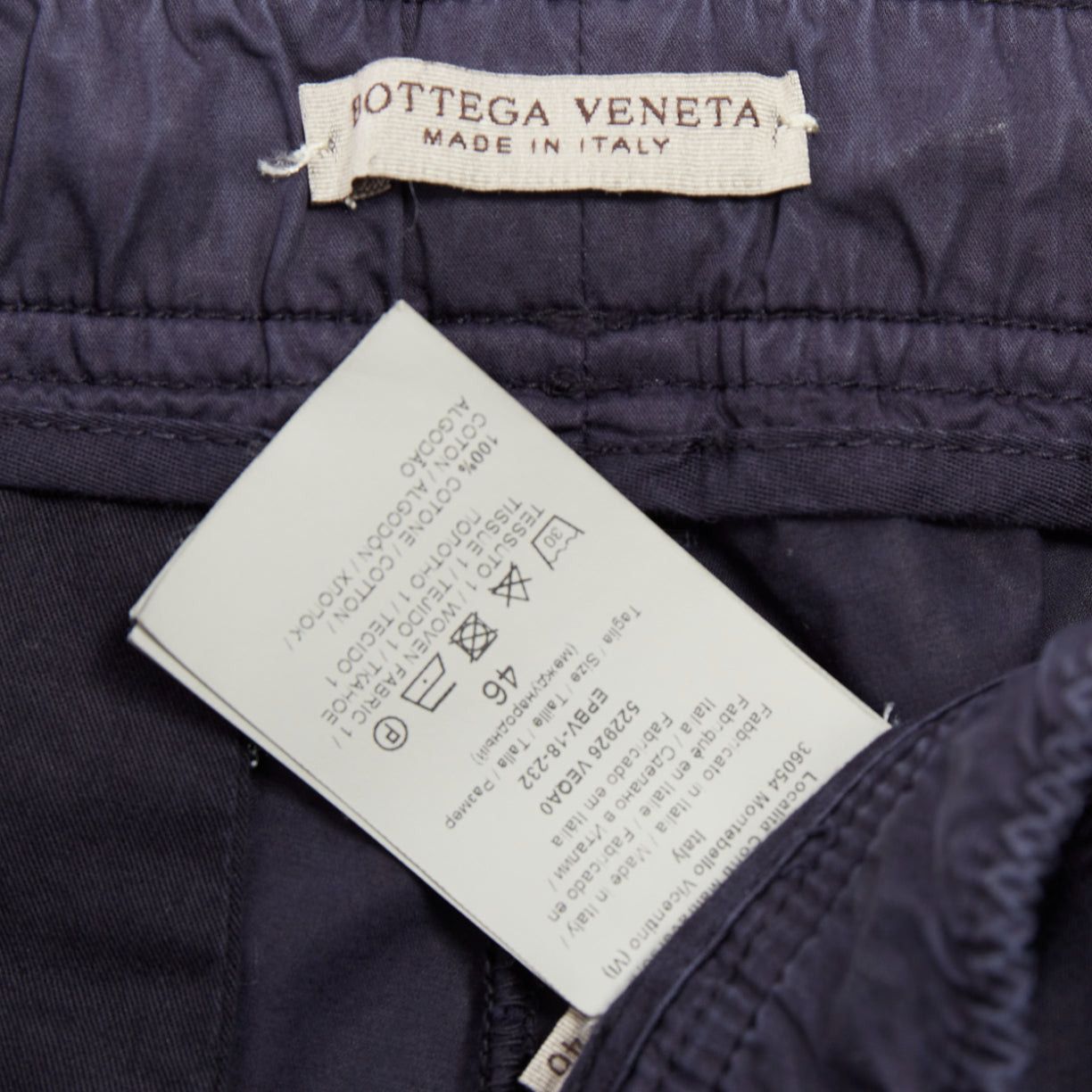 Bottega Veneta BOTTEGA VENETA navy washed cotton pocketed casual shorts IT46 S Size US 28 / EU 44 - 8 Thumbnail