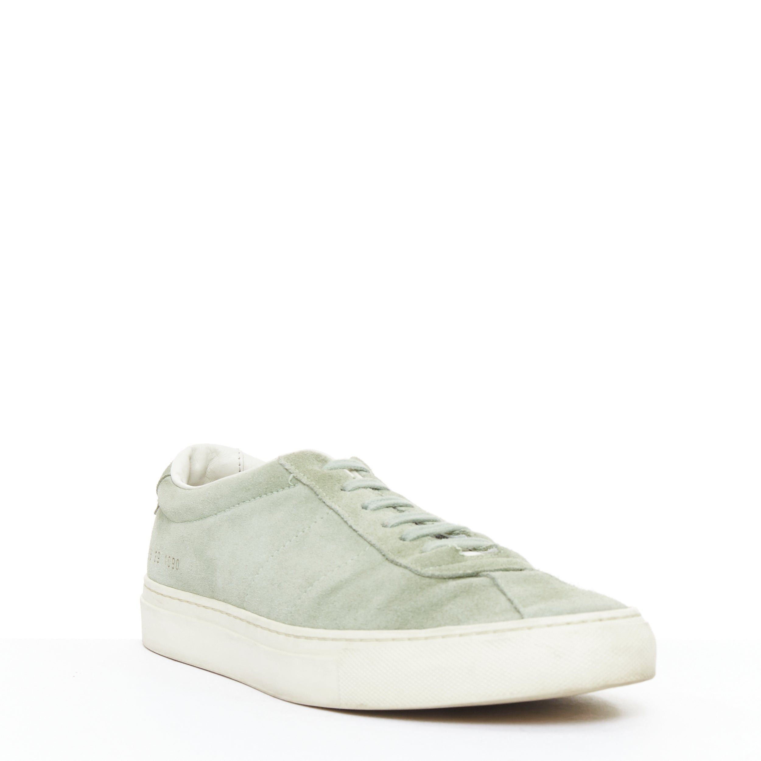 Common Projects COMMON PROJECT Summer Edition 2328 dusty green suede low top sneakers EU39 Size US 6 / EU 39 - 2 Thumbnail