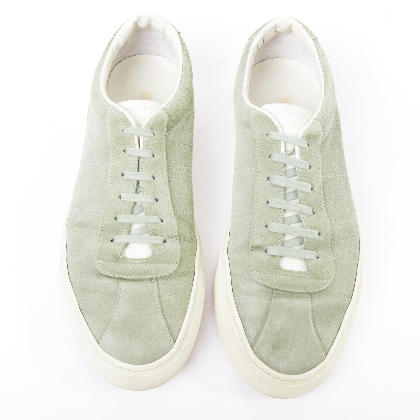 Common Projects COMMON PROJECT Summer Edition 2328 dusty green suede low top sneakers EU39 Size US 6 / EU 39 - 3 Thumbnail