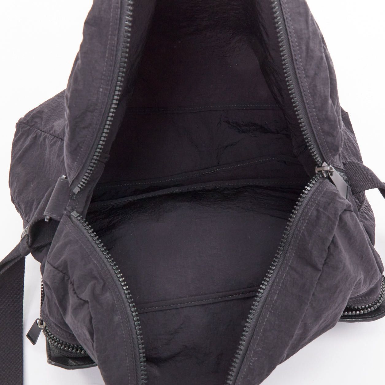 Bottega Veneta BOTTEGA VENETA Intrecciato Foldable black nylon woven leather messenger bag Size ONE SIZE - 9 Thumbnail