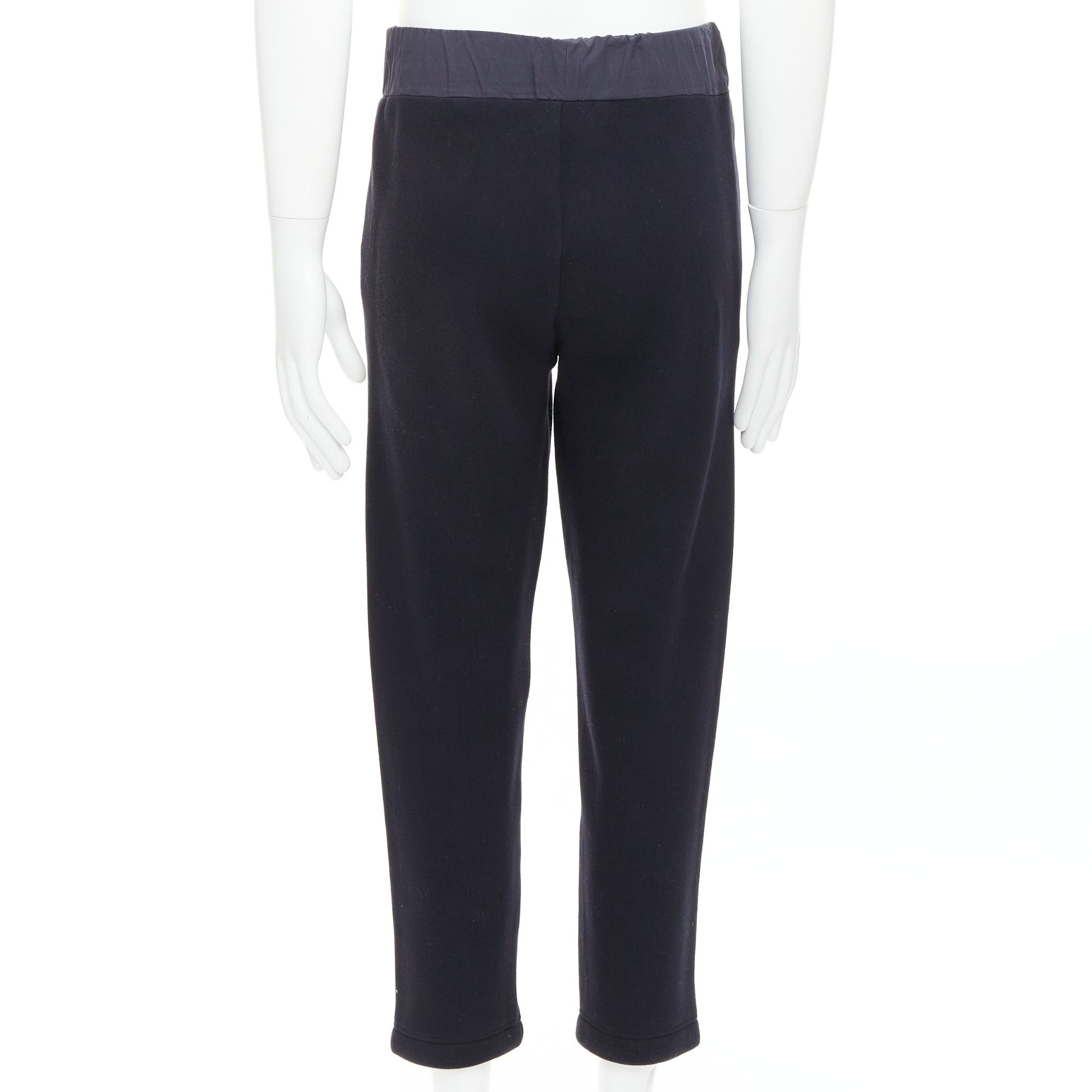 Bottega Veneta BOTTEGA VENETA navy cotton blend contrast waist bant jogger sweat pants IT44 XS Size US 26 / EU 42 - 5 Thumbnail