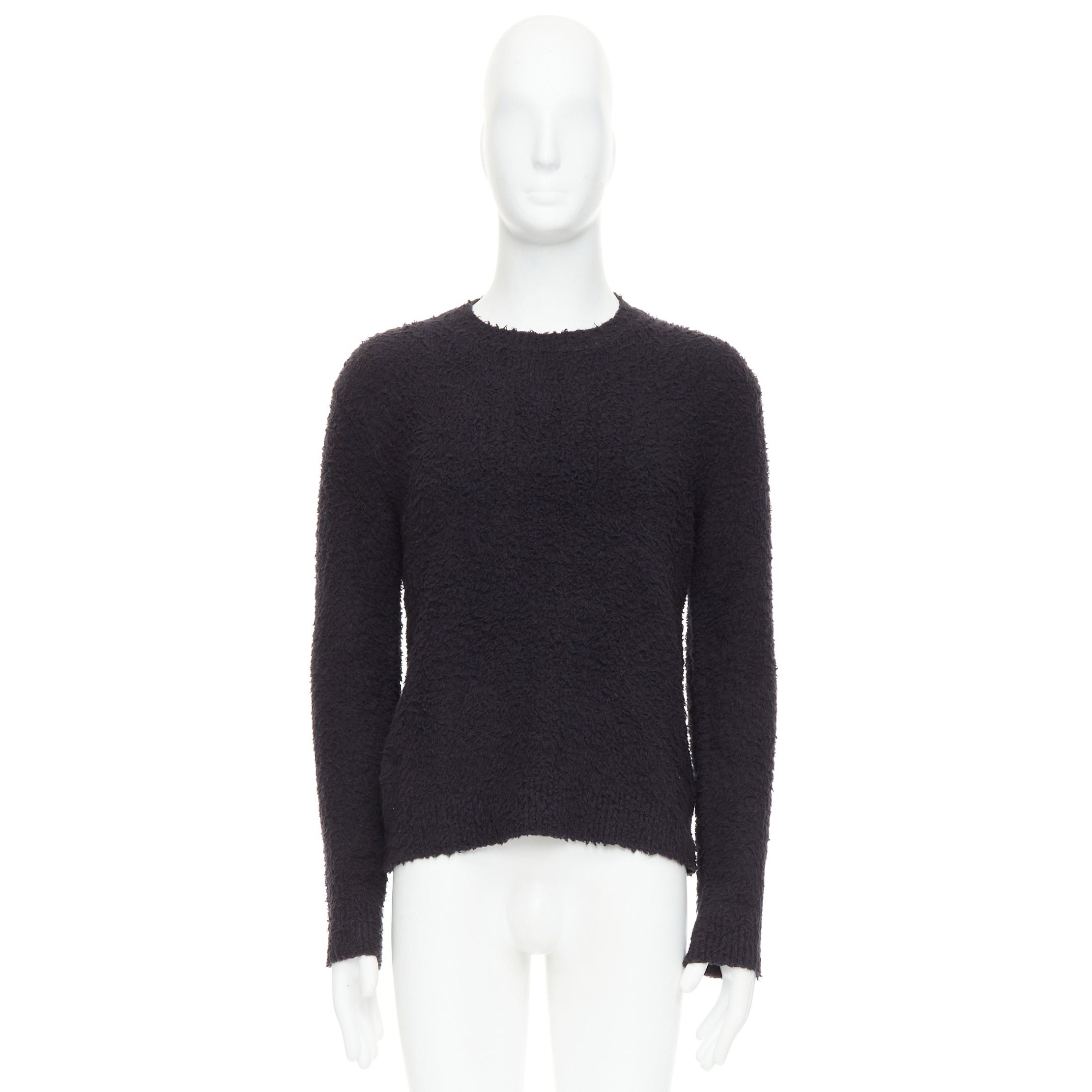 Other DANILO PAURA 2020 Errol black shaggy cotton pullover sweater S Size US S / EU 44-46 / 1 - 9 Thumbnail