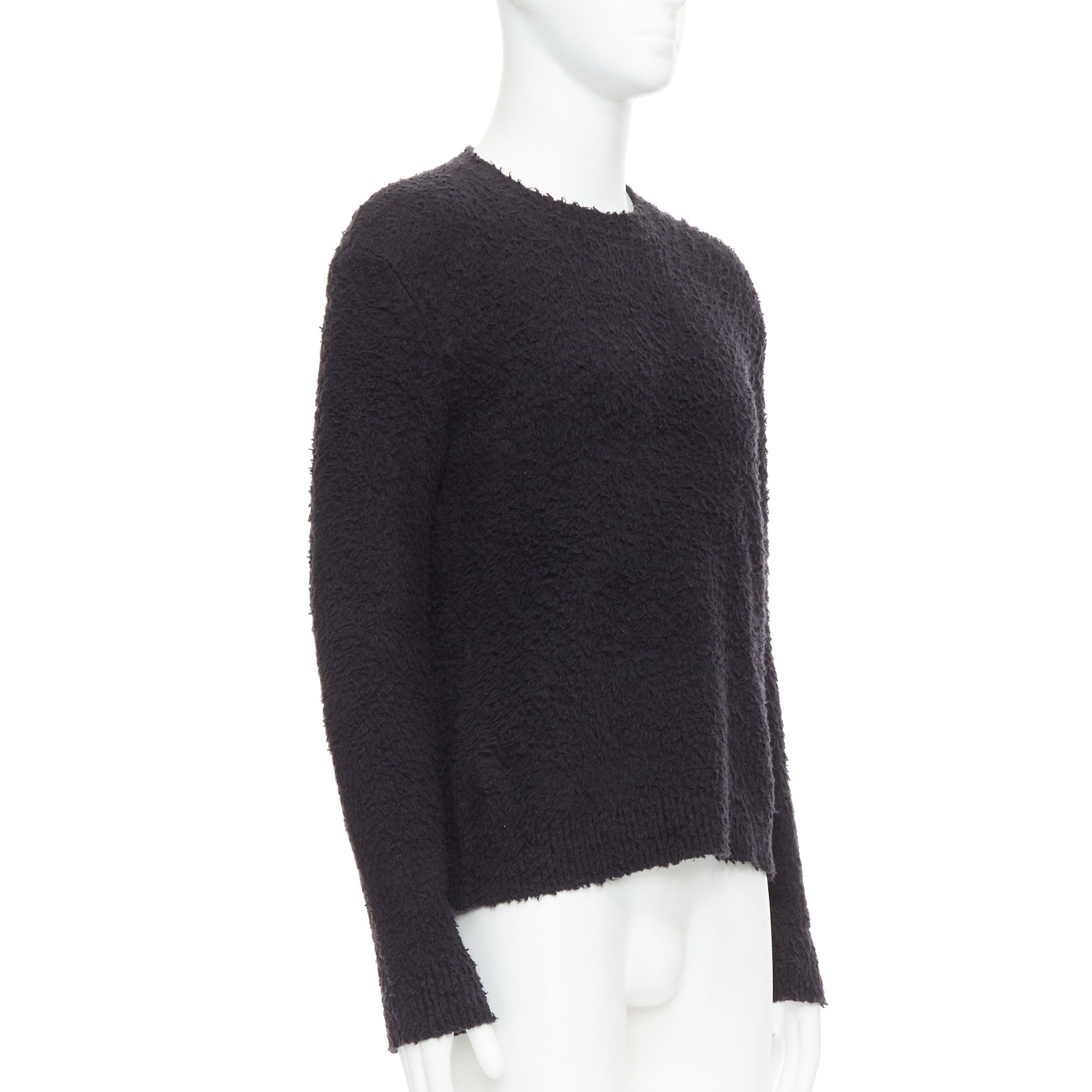 Other DANILO PAURA 2020 Errol black shaggy cotton pullover sweater S Size US S / EU 44-46 / 1 - 3 Thumbnail