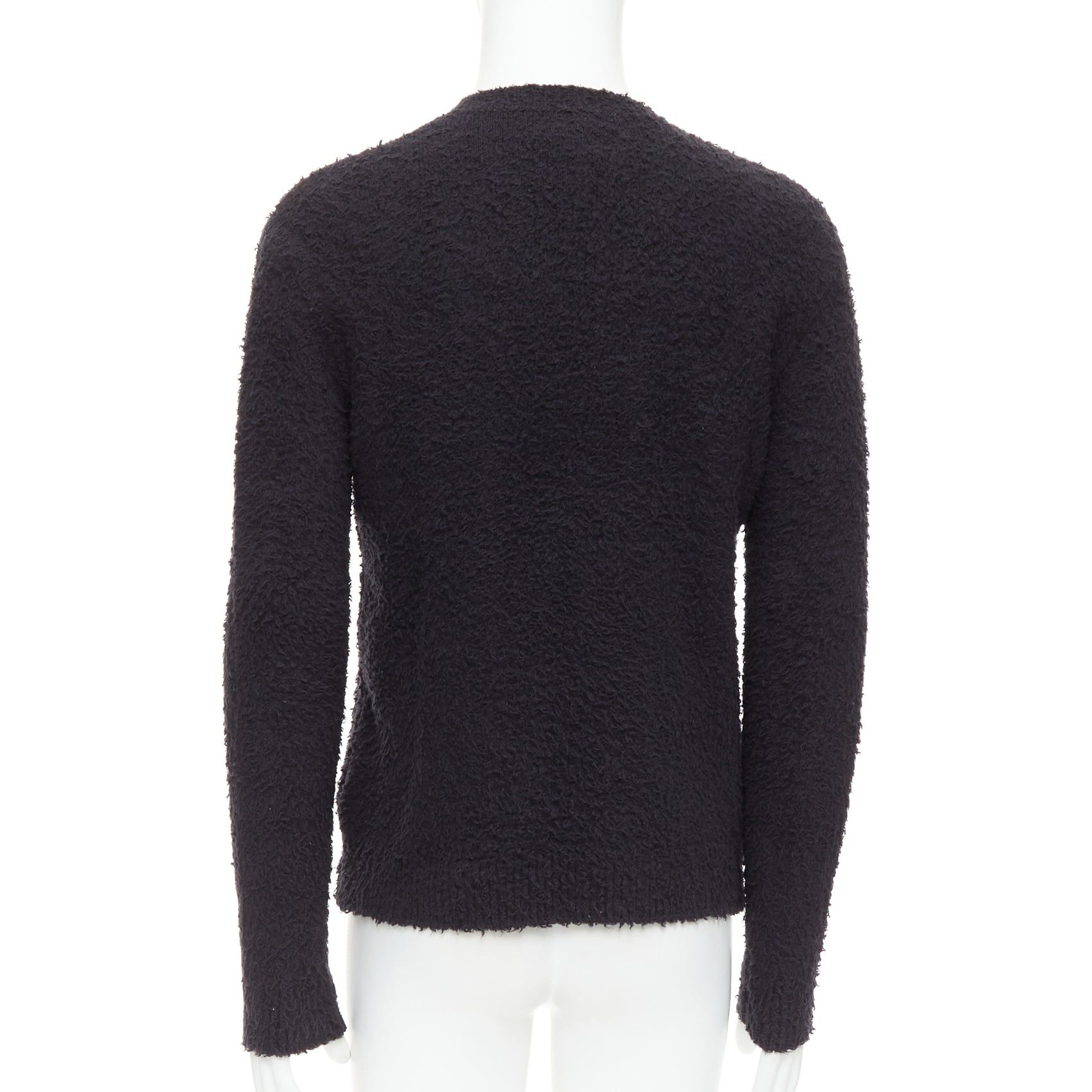 Other DANILO PAURA 2020 Errol black shaggy cotton pullover sweater S Size US S / EU 44-46 / 1 - 5 Thumbnail