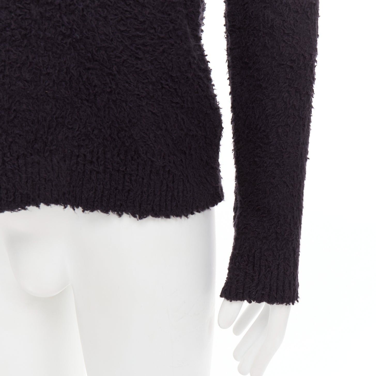 Other DANILO PAURA 2020 Errol black shaggy cotton pullover sweater S Size US S / EU 44-46 / 1 - 7 Thumbnail