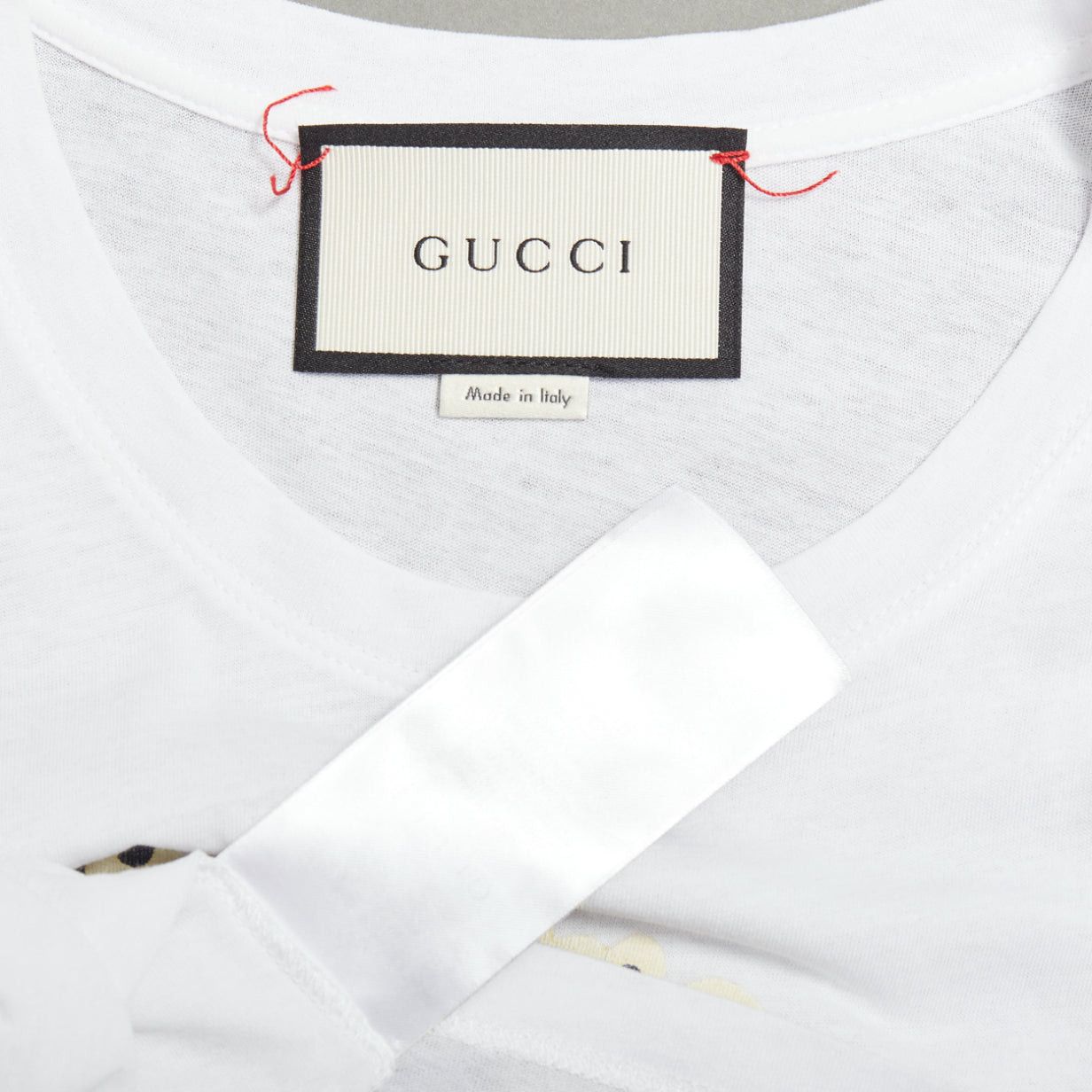 Gucci GUCCI L'Aveugle Par Amour white butterfly embroidered tshirt XS Size S / US 4 / IT 40 - 9 Thumbnail