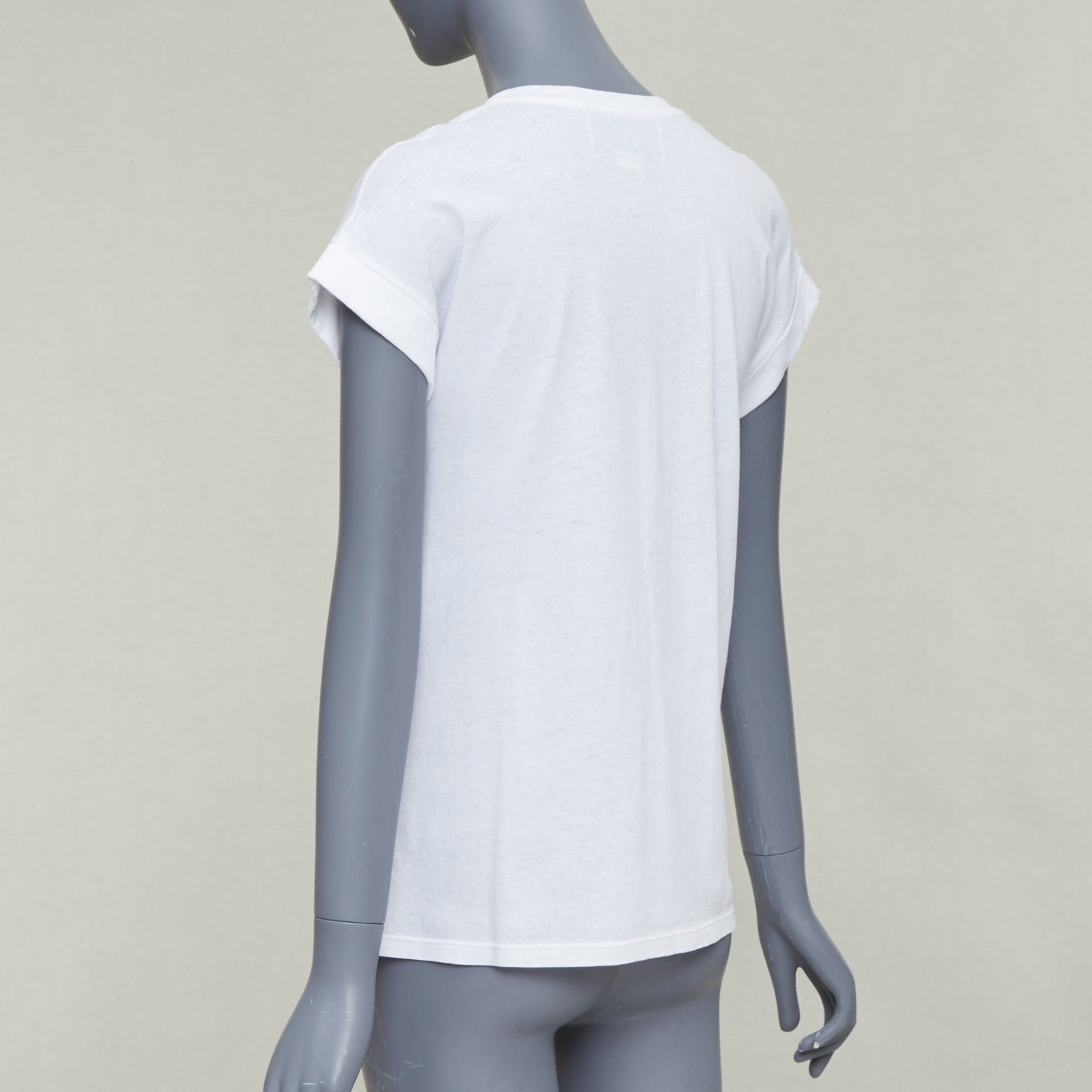 Gucci GUCCI L'Aveugle Par Amour white butterfly embroidered tshirt XS Size S / US 4 / IT 40 - 6 Thumbnail
