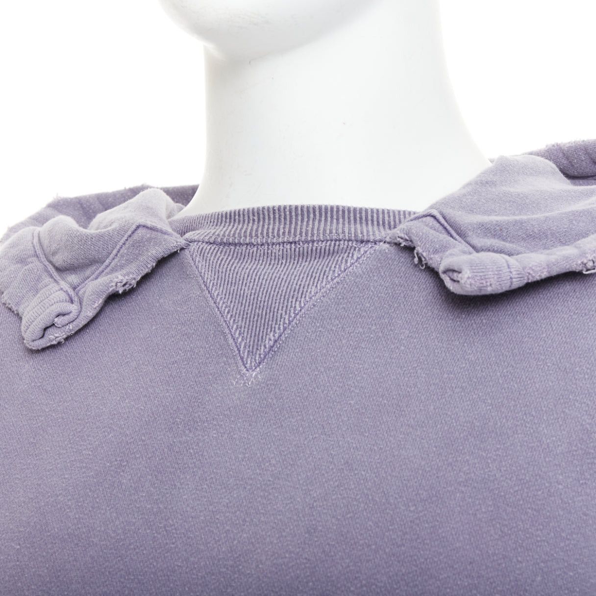 Other ANCELLM washed purple cotton distressed details pocketed hoodie Sz1 S Size US S / EU 44-46 / 1 - 2 Thumbnail