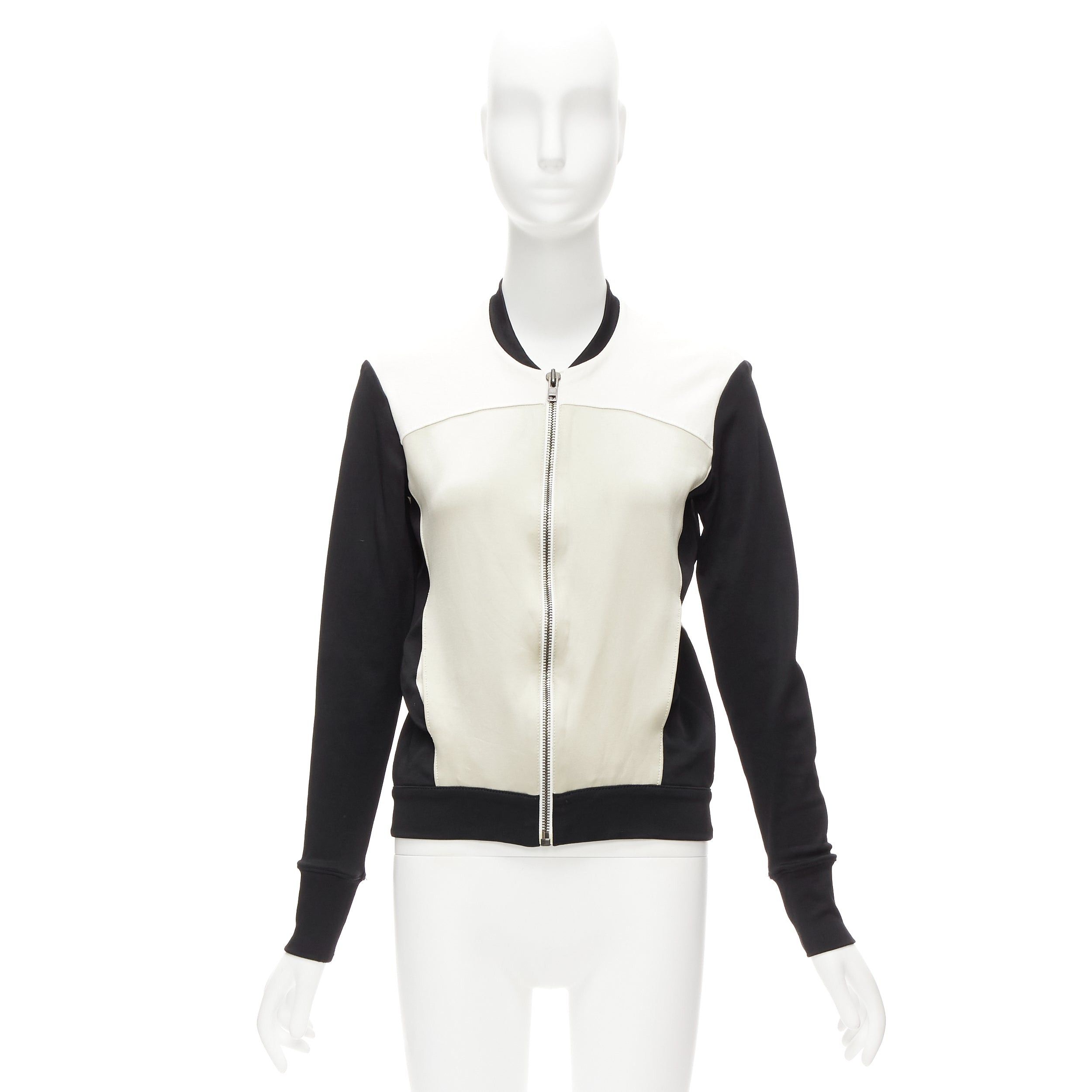 Helmut Lang HELMUT LANG beige black color blocked bomber jacket US4 S Size M / US 6-8 / IT 42-44 - 10 Thumbnail