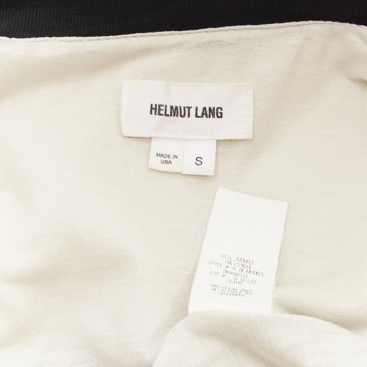 Helmut Lang HELMUT LANG beige black color blocked bomber jacket US4 S Size M / US 6-8 / IT 42-44 - 9 Thumbnail