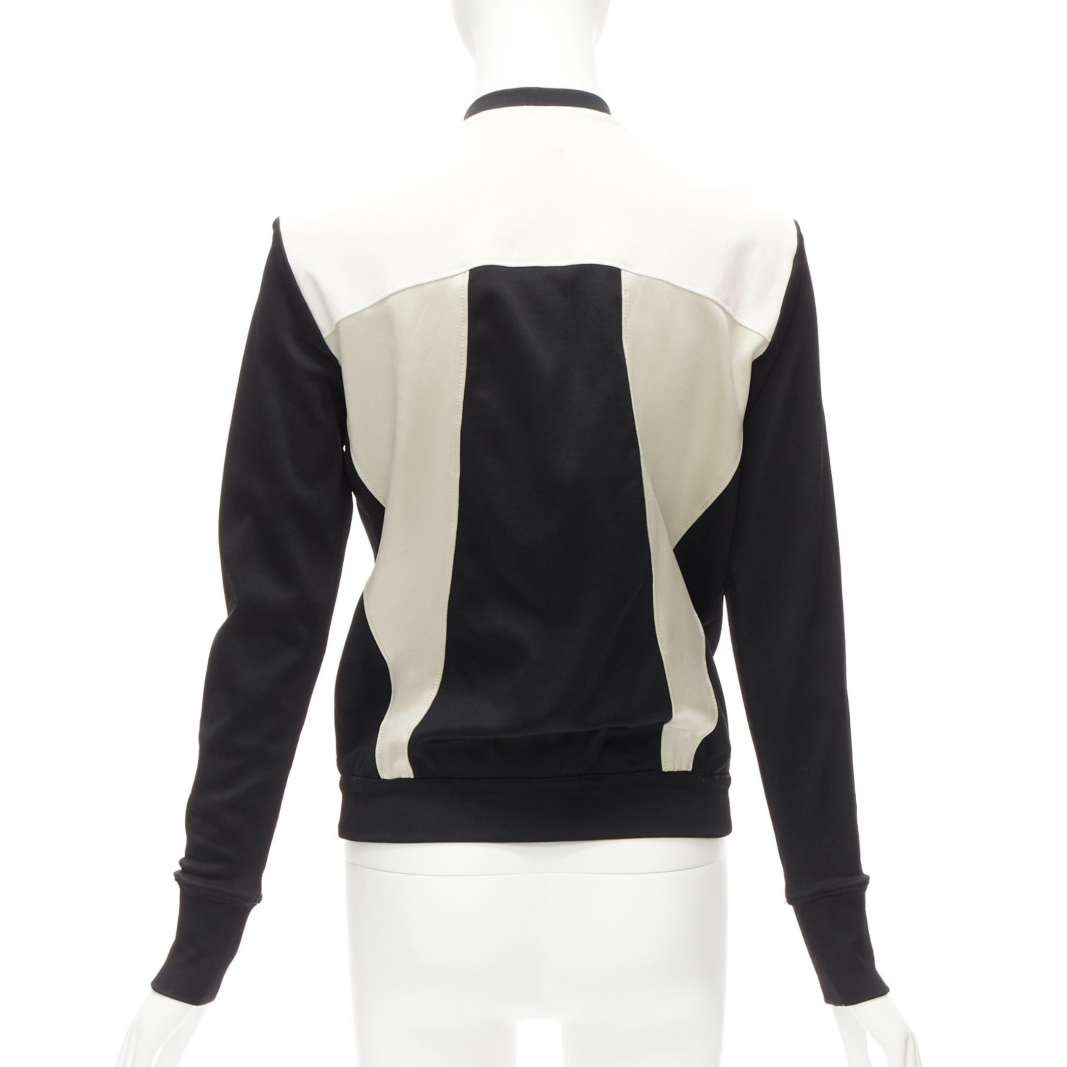 Helmut Lang HELMUT LANG beige black color blocked bomber jacket US4 S Size M / US 6-8 / IT 42-44 - 6 Thumbnail