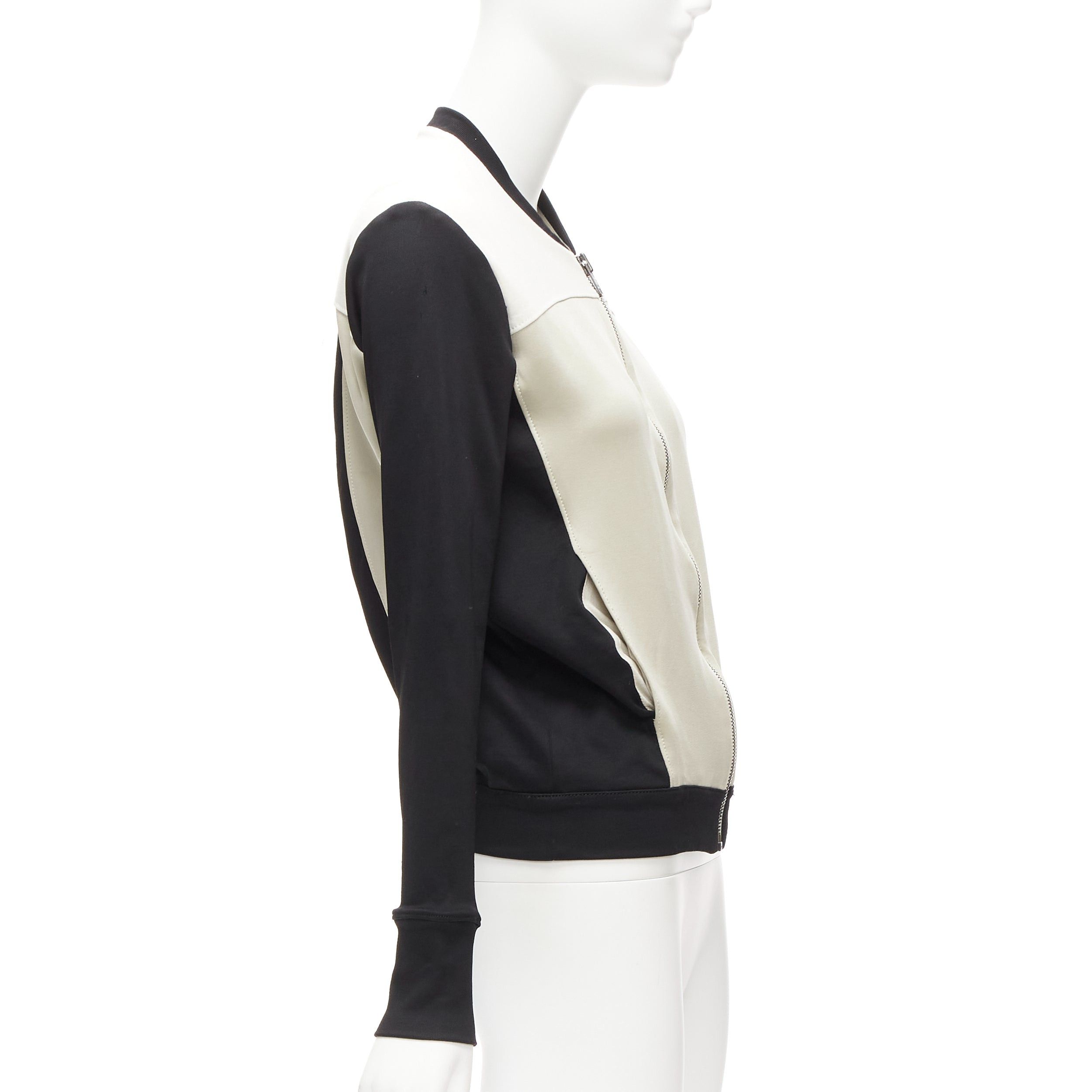Helmut Lang HELMUT LANG beige black color blocked bomber jacket US4 S Size M / US 6-8 / IT 42-44 - 5 Thumbnail