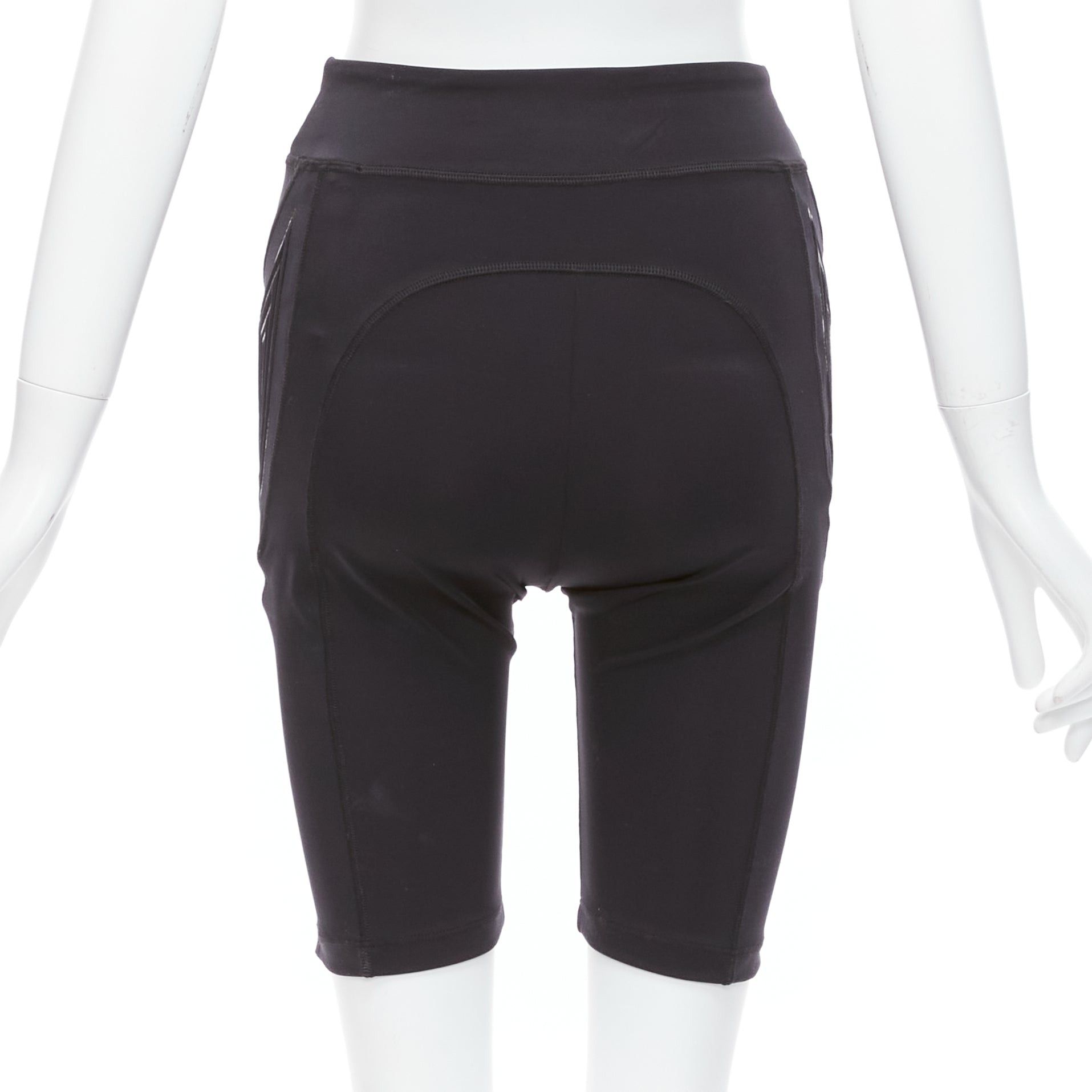 Fendi FENDI 2019 FFreedom black neoprene rubber compression biker shorts IT40 S Size 27" / US 4 / IT 40 - 5 Thumbnail