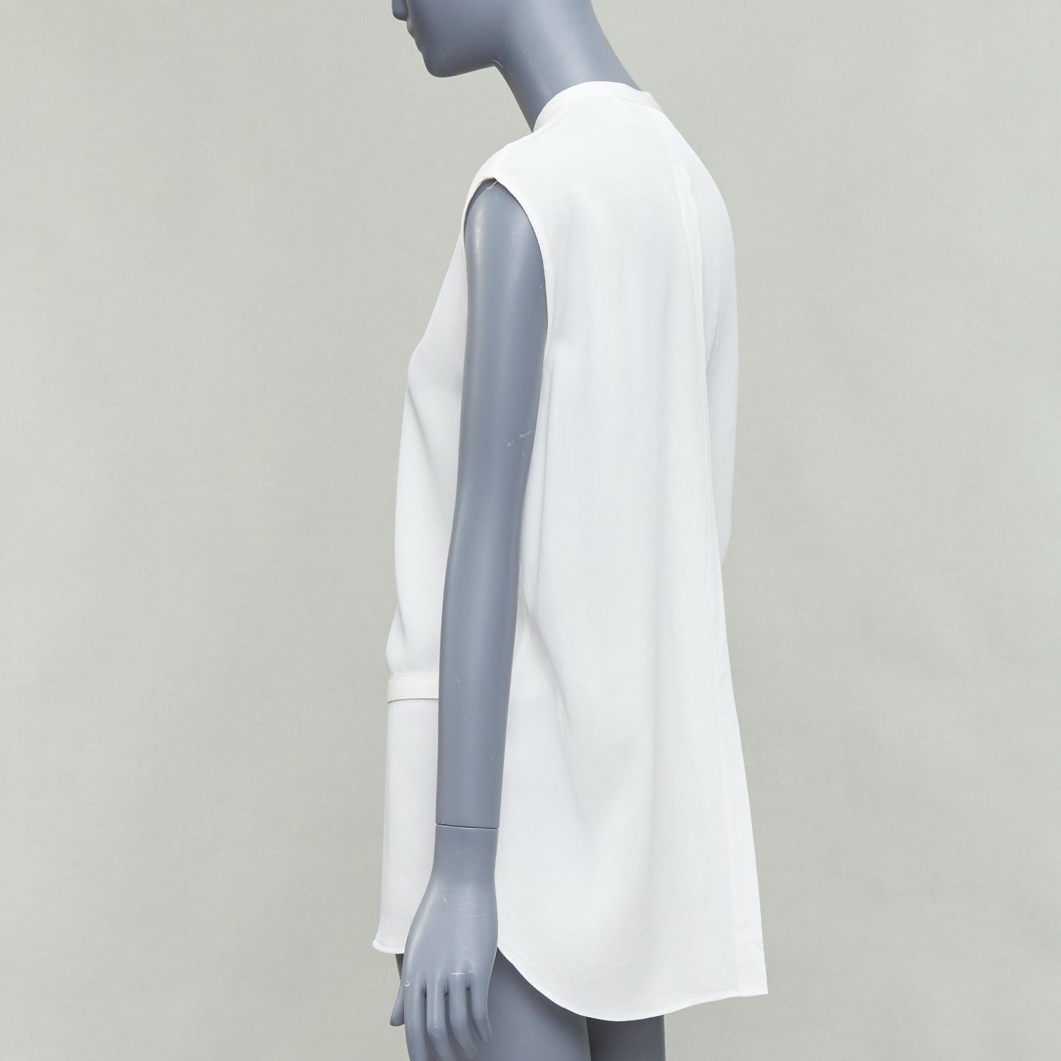 Helmut Lang HELMUT LANG white tie front deconstructed backless vest top S Size S / US 4 / IT 40 - 6 Thumbnail