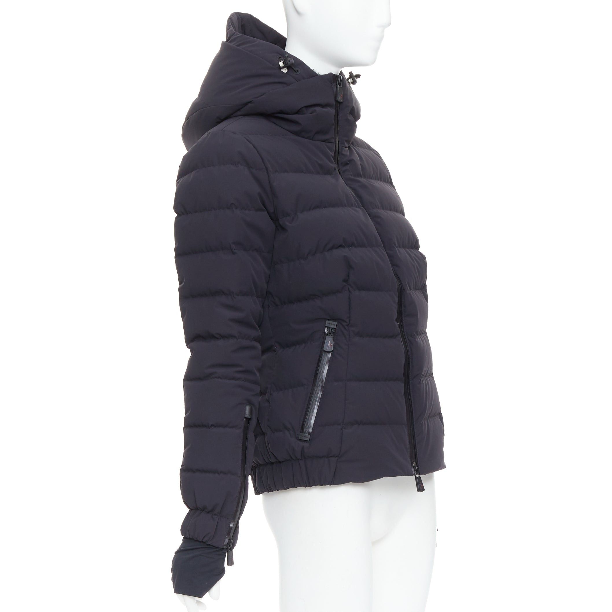 Moncler MONCLER Grenoble Chena Giubbotto black fitted puffer jacket Sz2 M Size M / US 6-8 / IT 42-44 - 4 Thumbnail