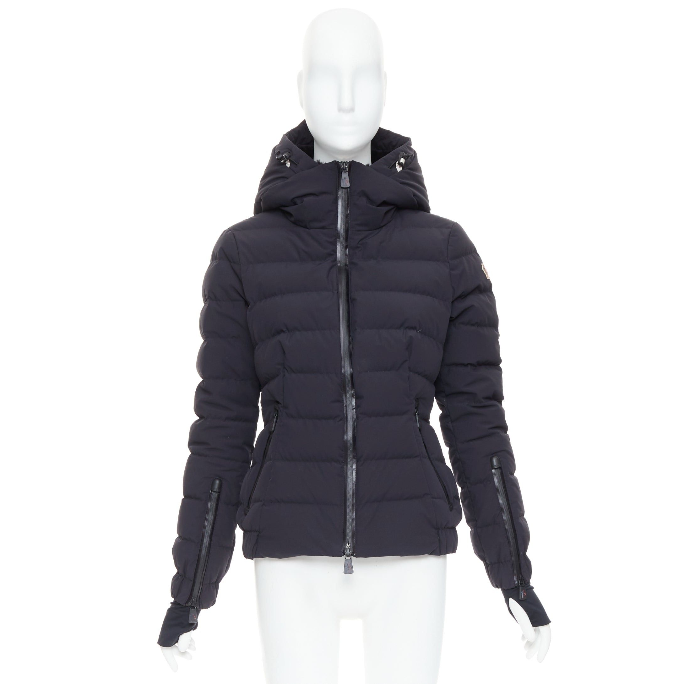 Moncler MONCLER Grenoble Chena Giubbotto black fitted puffer jacket Sz2 M Size M / US 6-8 / IT 42-44 - 10 Thumbnail