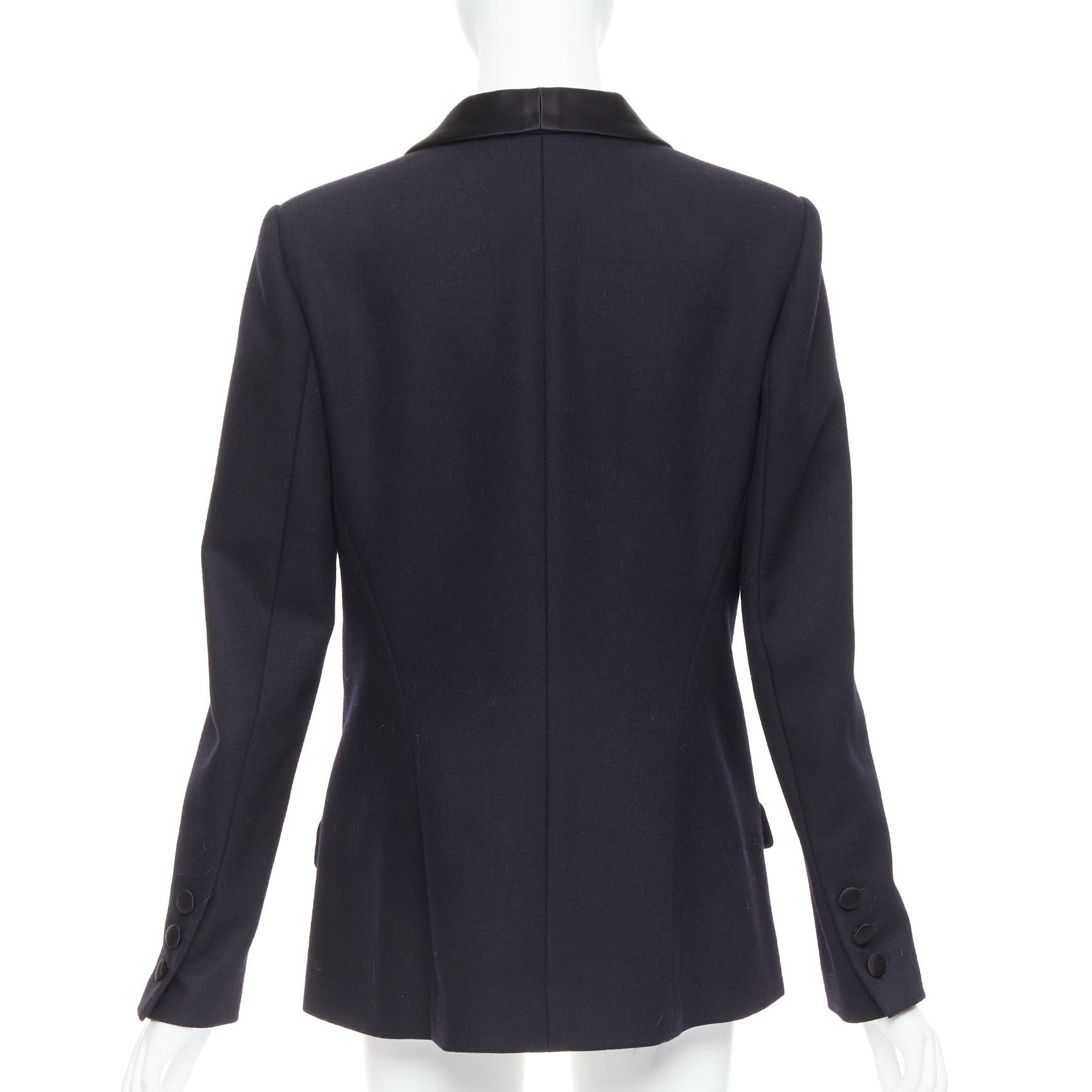 Chanel CHANEL 18A black Paris Hamburg Metier D'art wool tuxedo blazer FR40 L Size M / US 6-8 / IT 42-44 - 5 Thumbnail