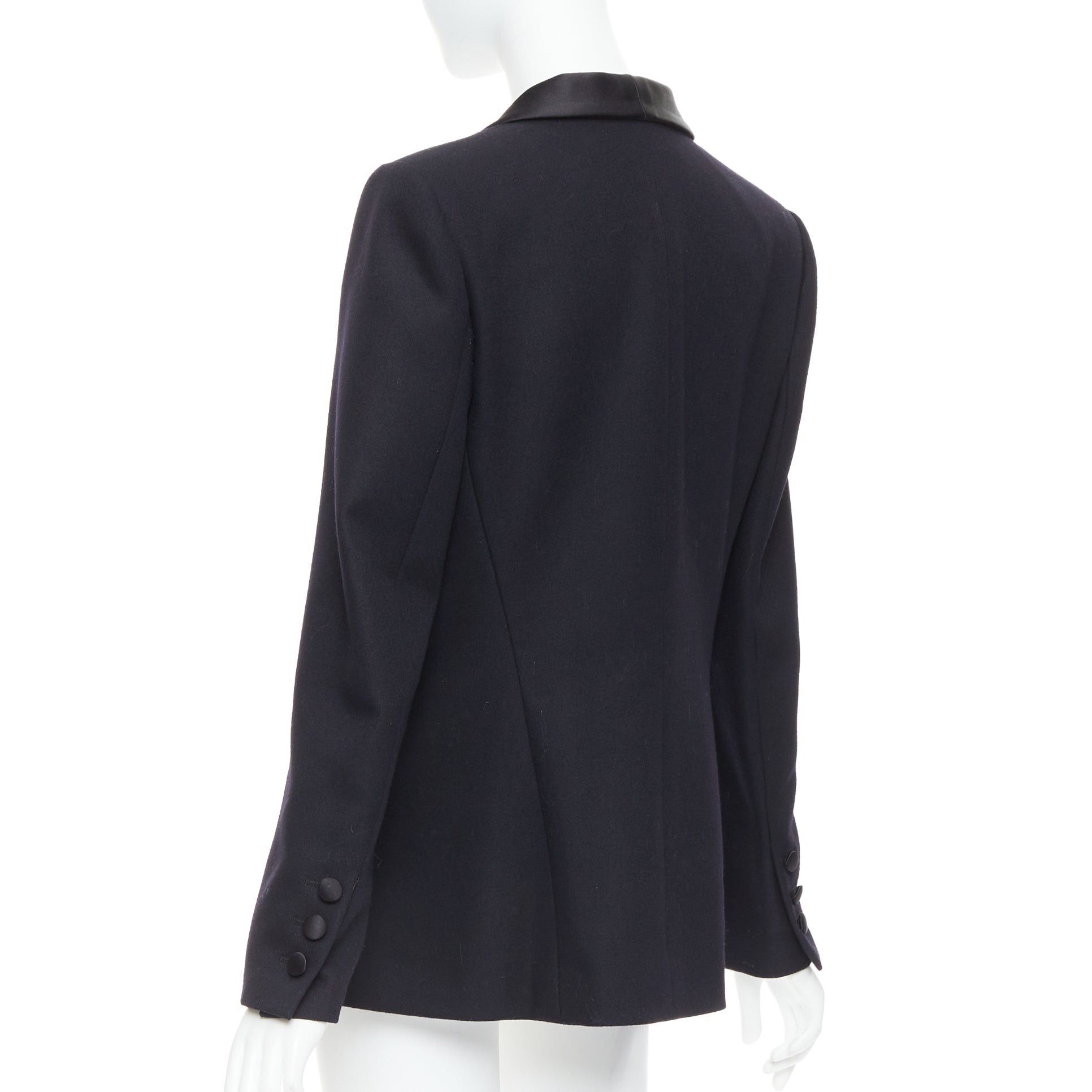 Chanel CHANEL 18A black Paris Hamburg Metier D'art wool tuxedo blazer FR40 L Size M / US 6-8 / IT 42-44 - 6 Thumbnail