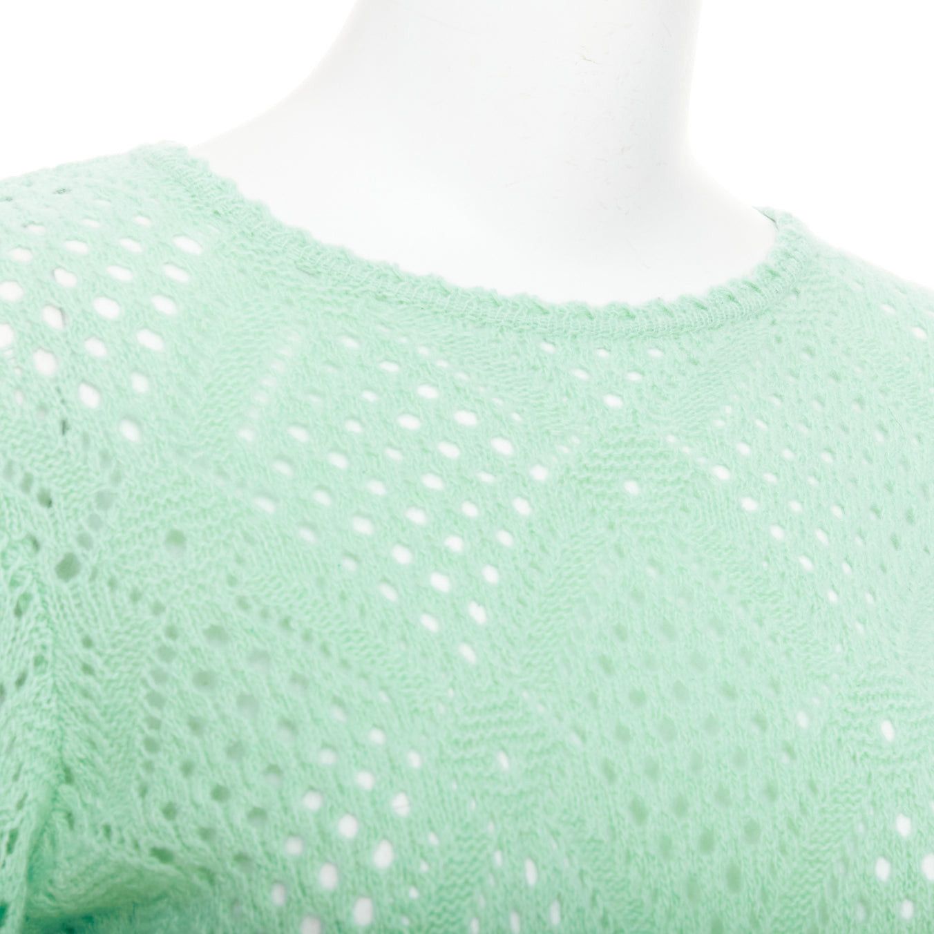 Salvatore Ferragamo SALVATORE FERRAGAMO green virgin wool cashmere tie belt knit sweater XL Size L / US 10 / IT 46 - 7 Thumbnail